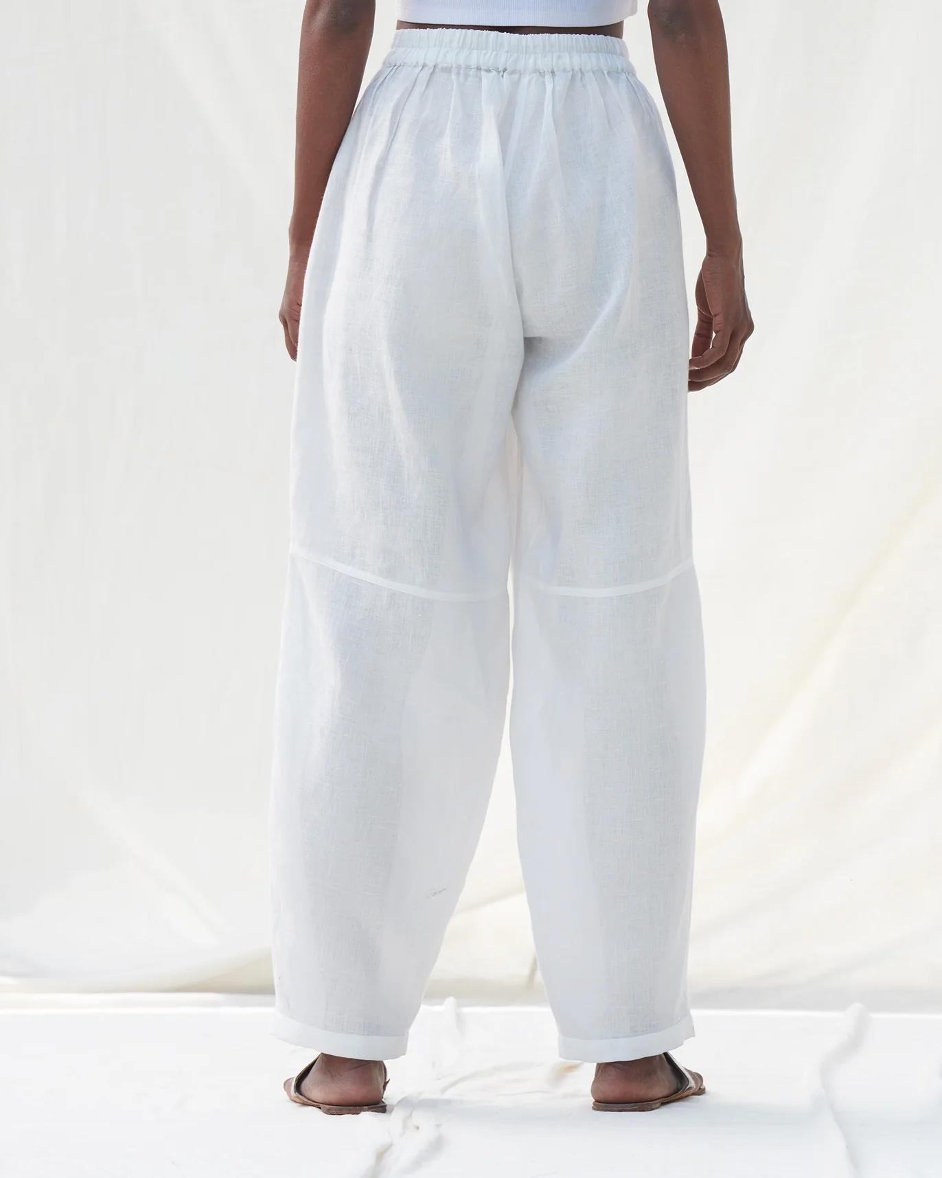 Knee Pocket Pants - Natural - Image 3