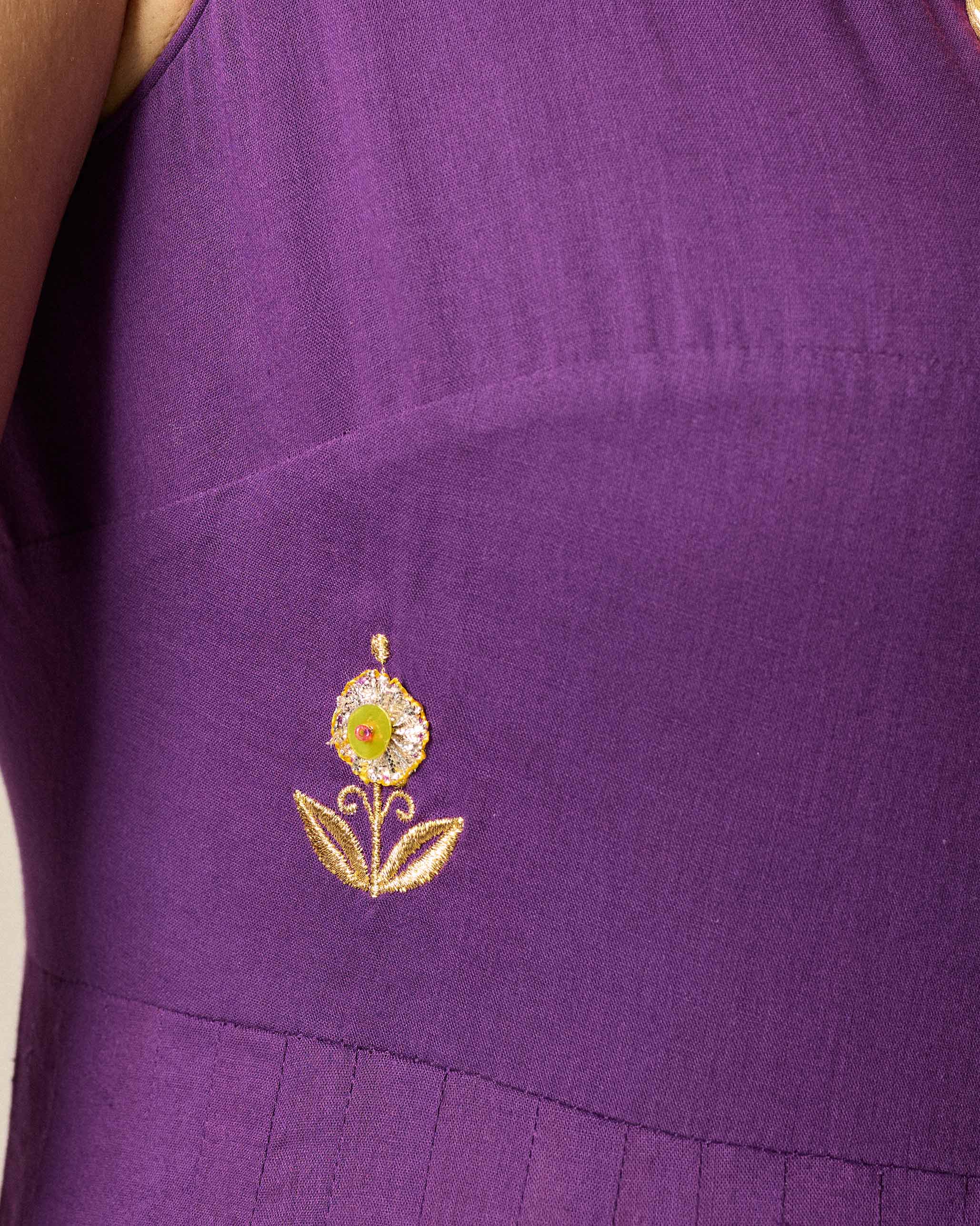 Kochi Kurta - Purple - Image 5