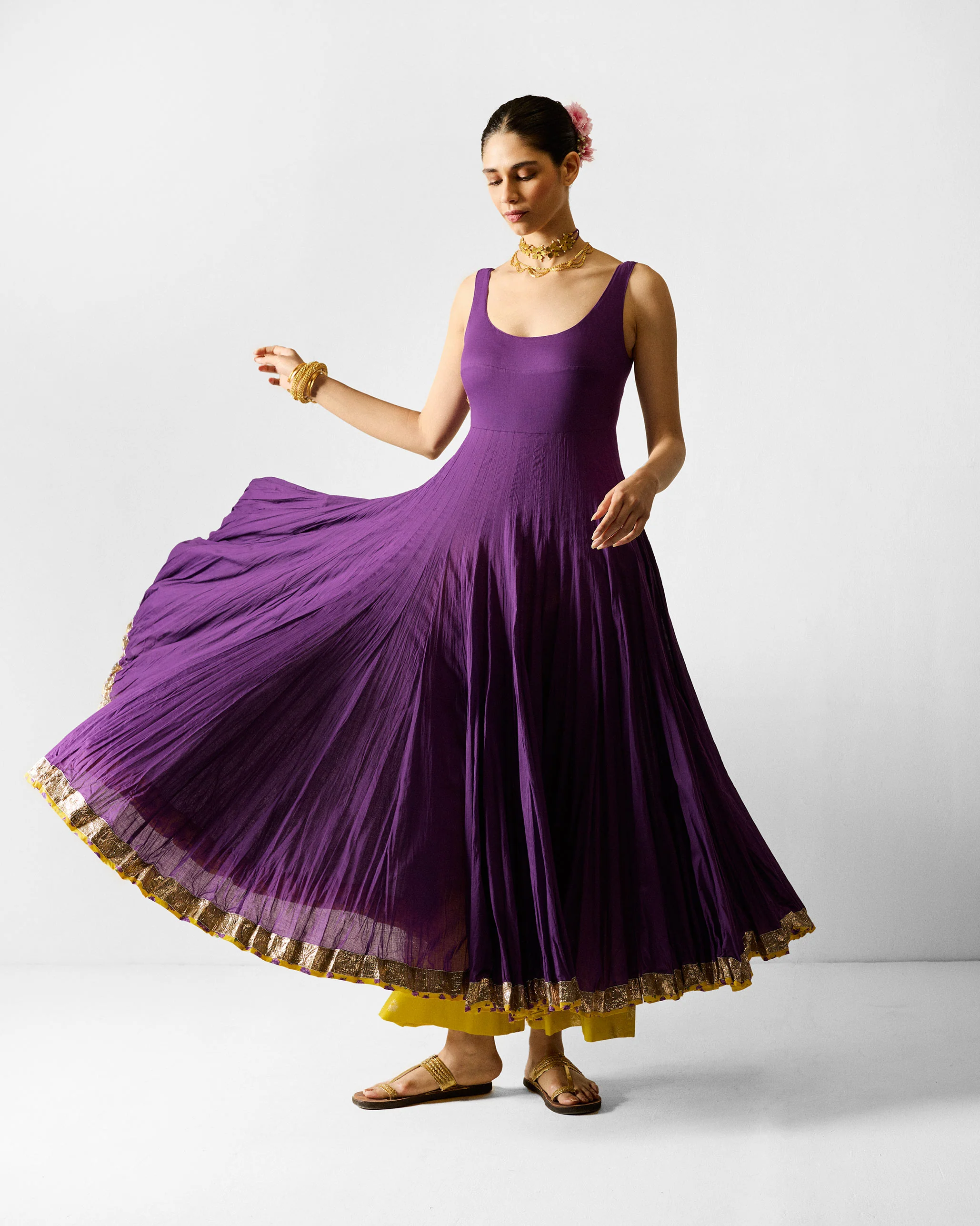 Kochi Kurta - Purple - Image 7