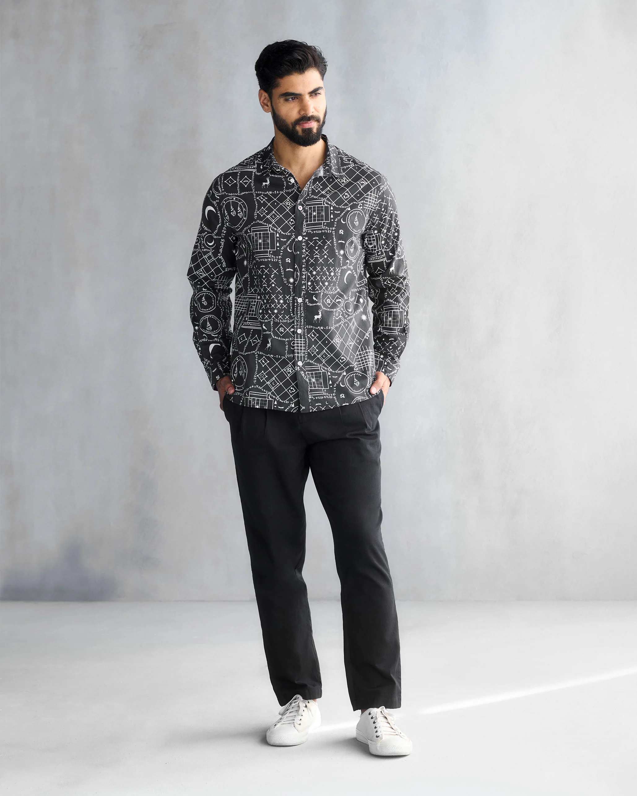 Kochi Shirt - Black & White - Image 7