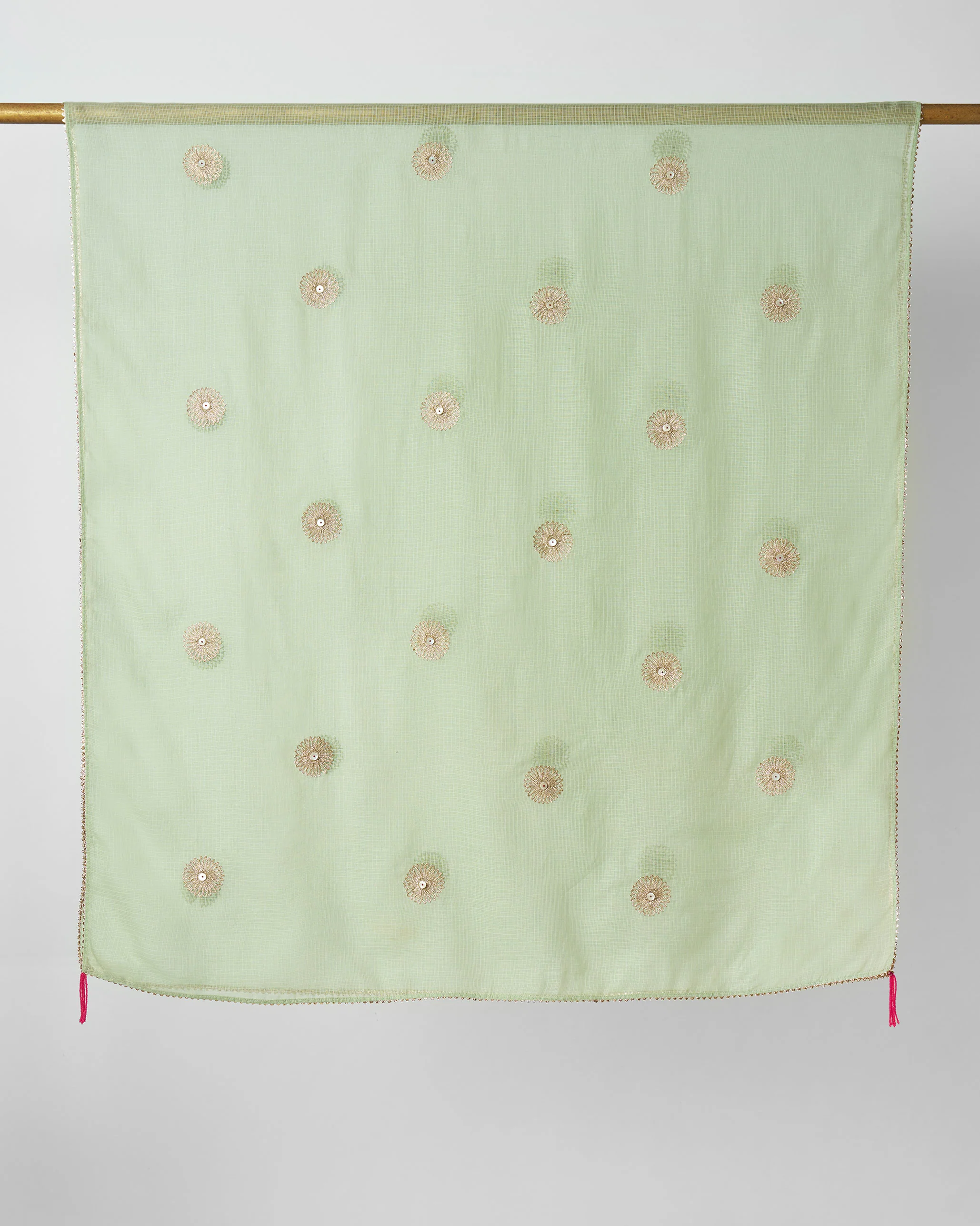 Kosi Dupatta - Mint Embroidered - Image 2