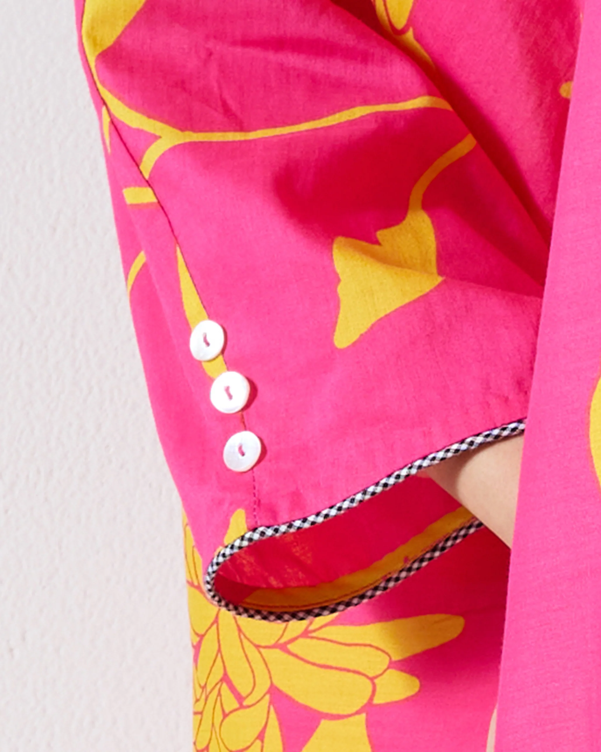 Kosi Kaftan - Fuchsia & Lime Printed - Image 5