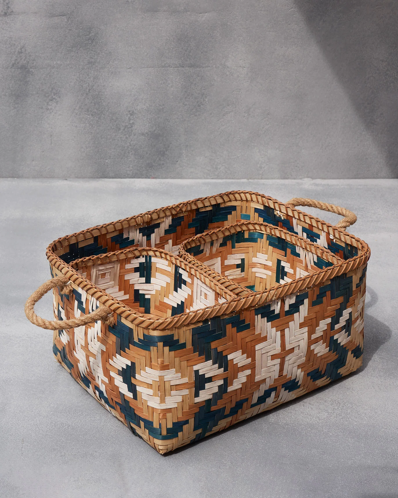 Kuba Bamboo Baskets (Set of 3) - Image 3