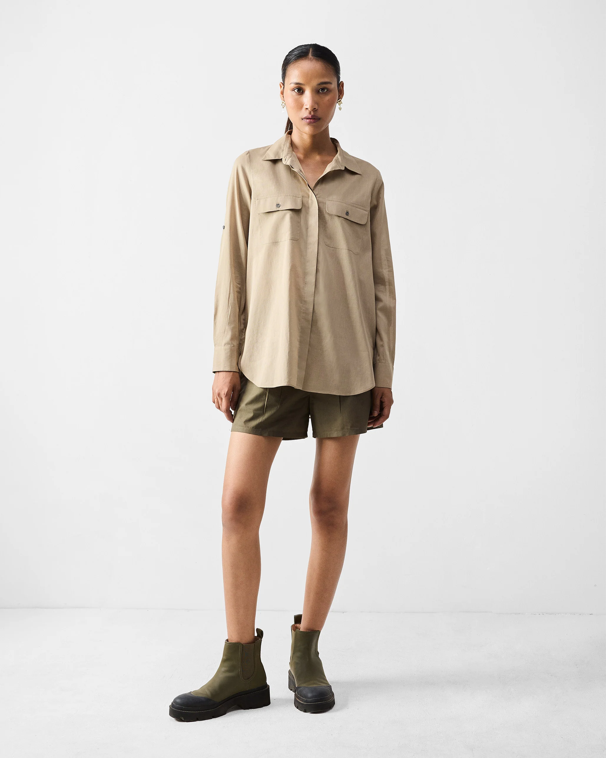 Kumaon Shirt - Khaki - Image 8
