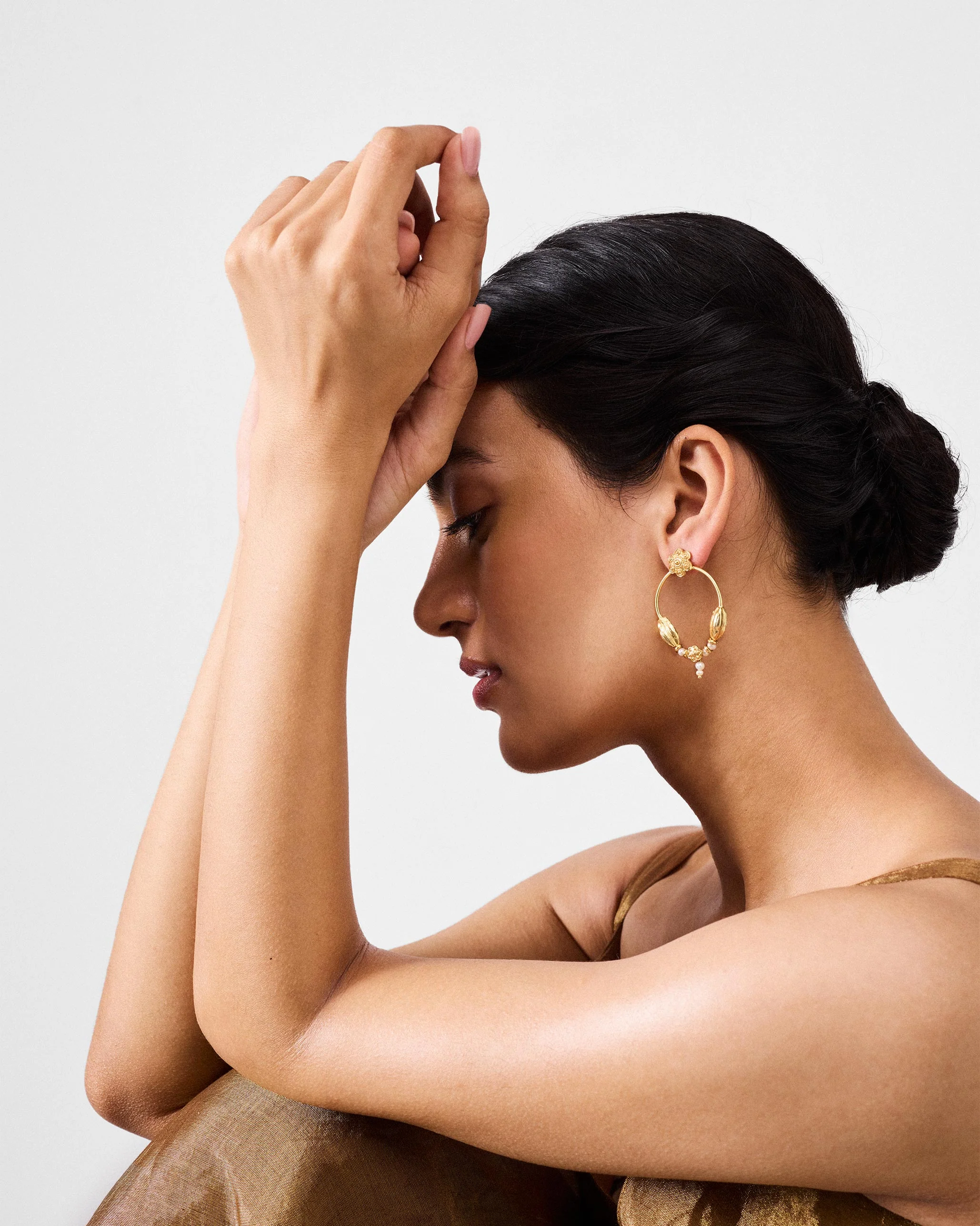 Kumud Studs - Gold - Image 5