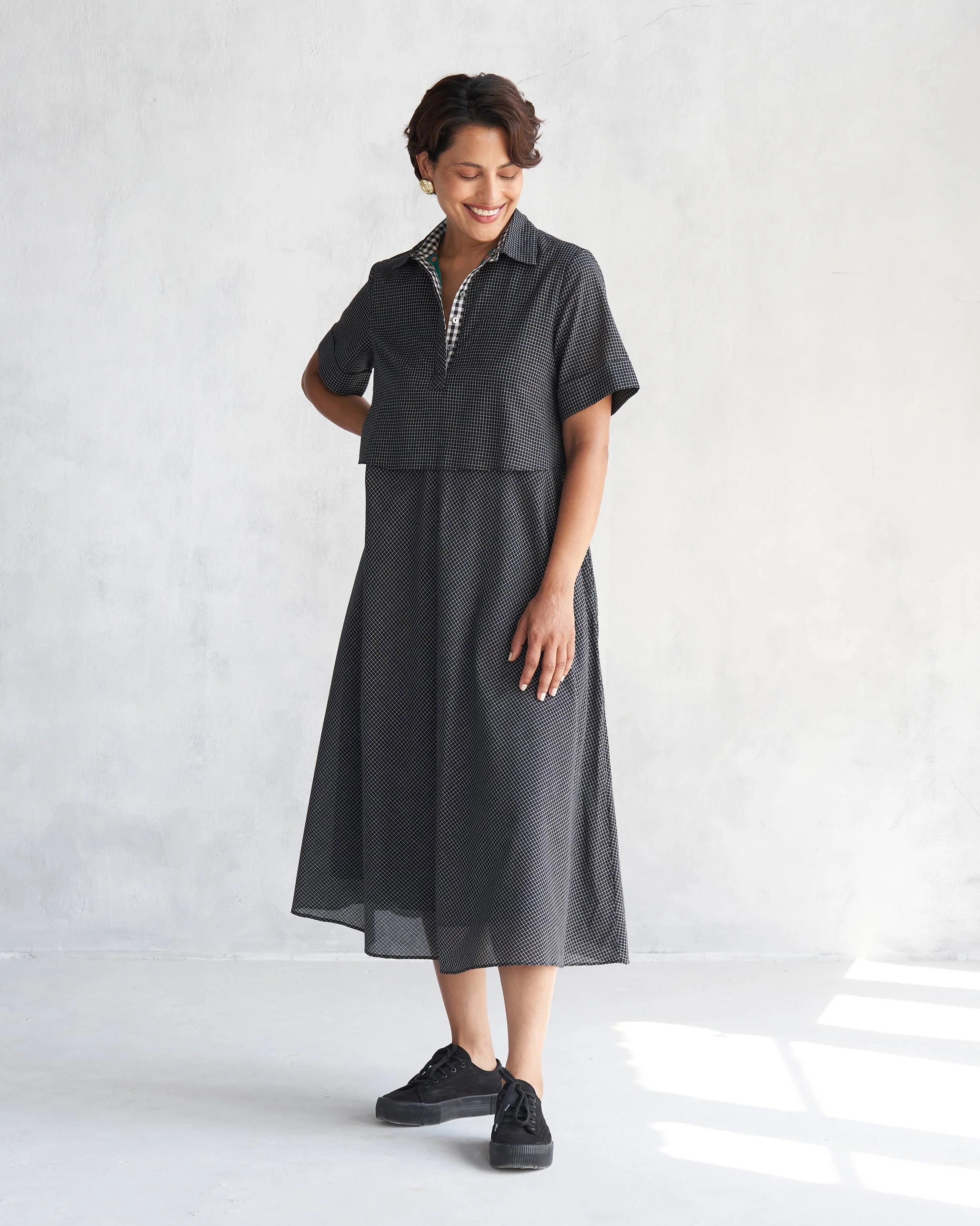 Kuro Shirt Dress - Black - Image 5