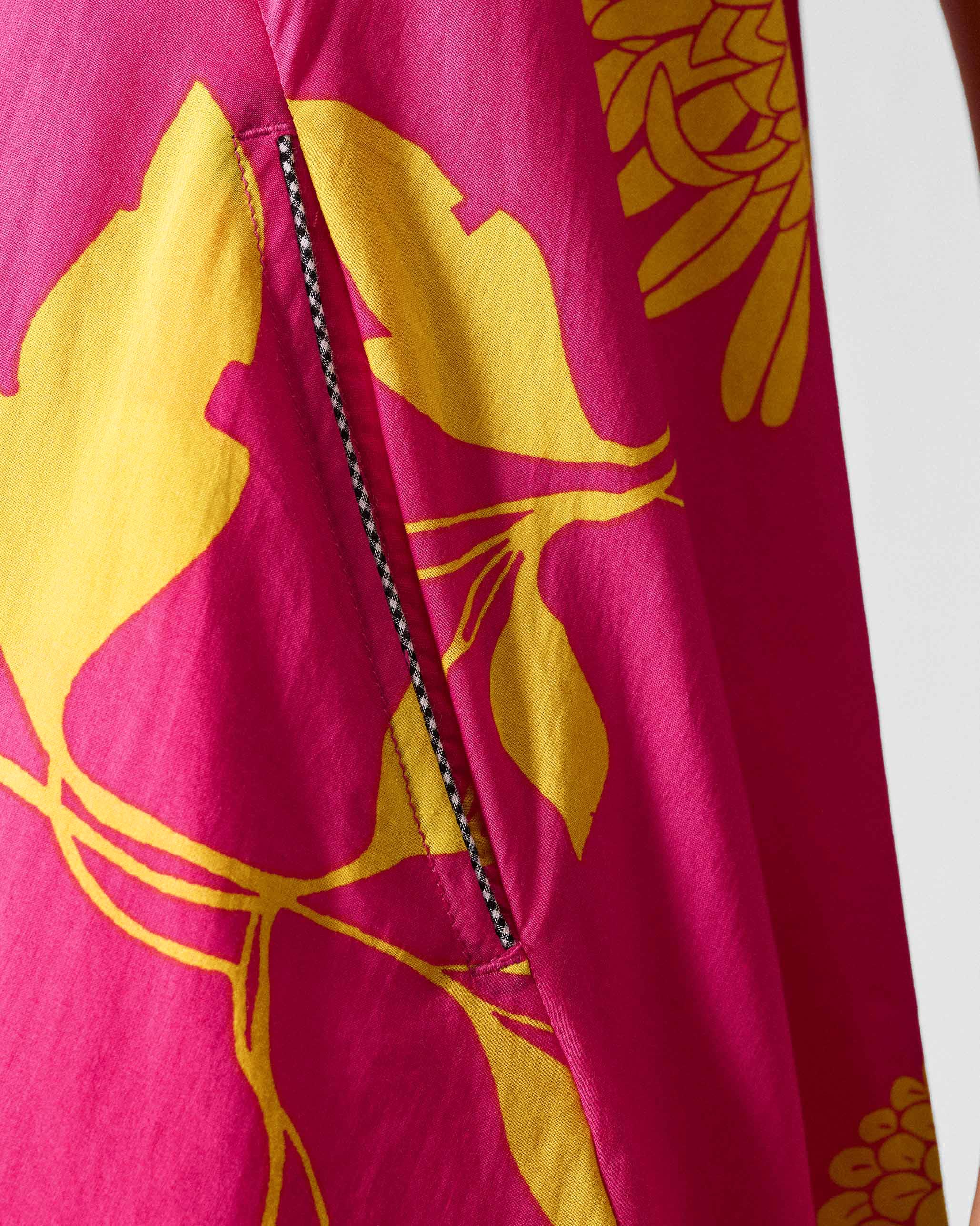 Lantern Top - Fuchsia & Lime Printed - Image 4