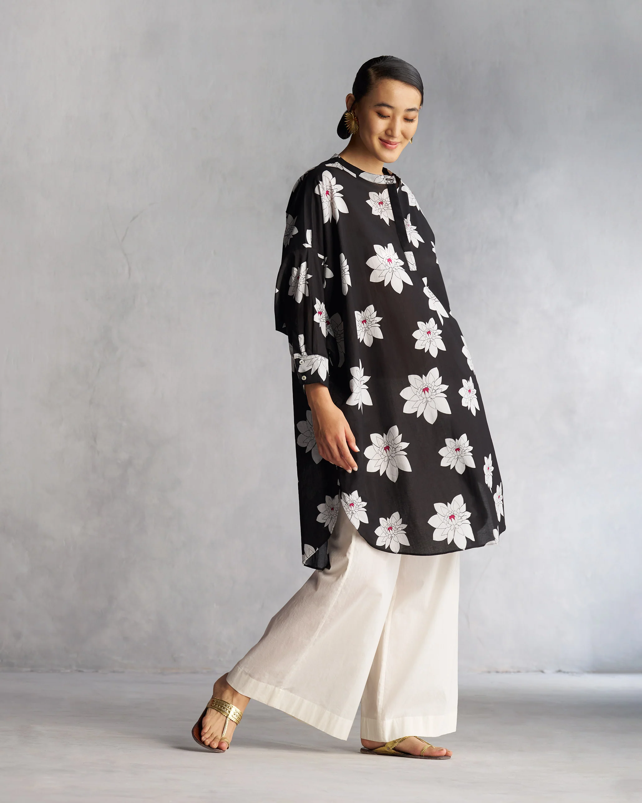 Lazy Sunday Tunic - Black - Image 3