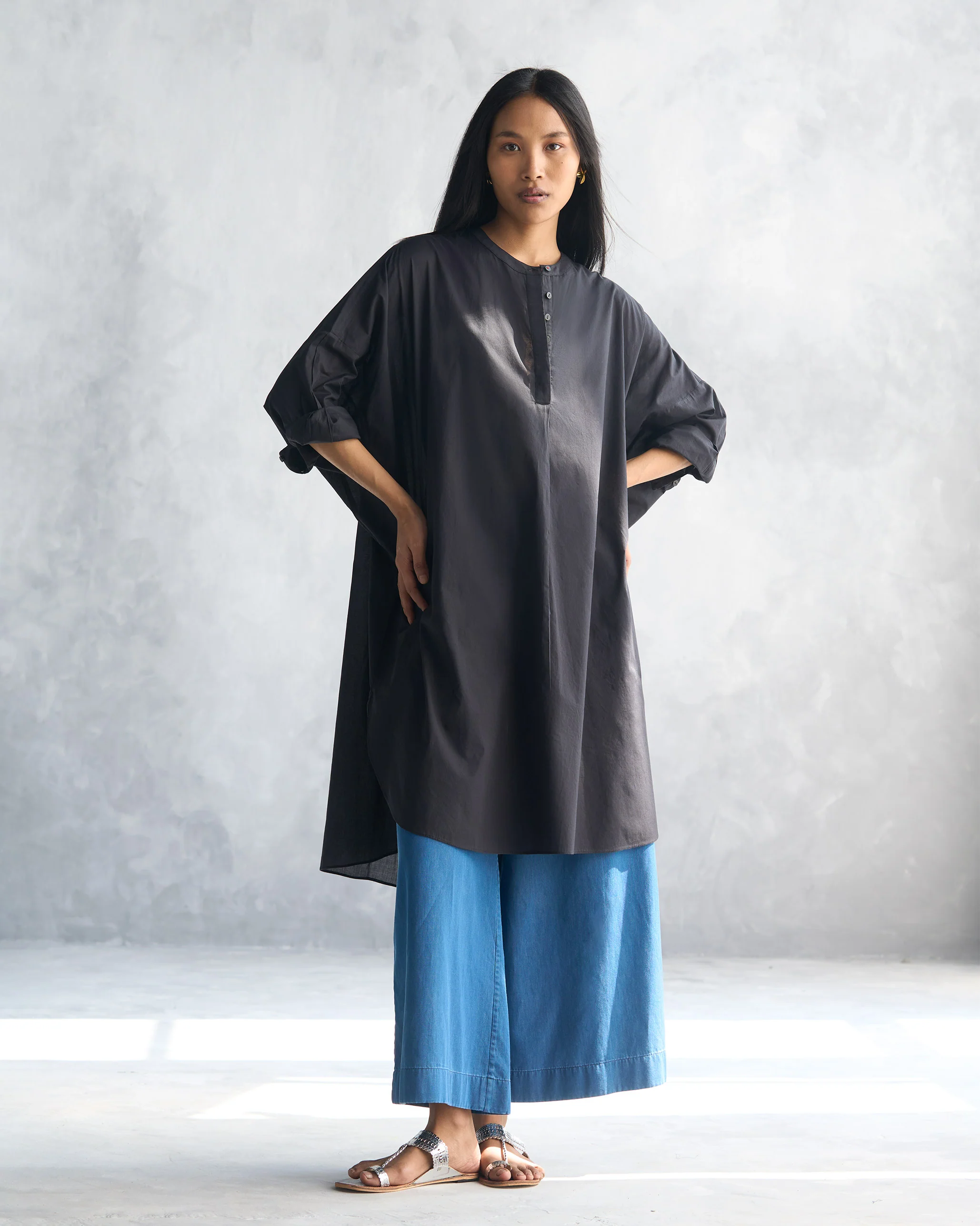 Lazy Sunday Tunic - Black - Image 4