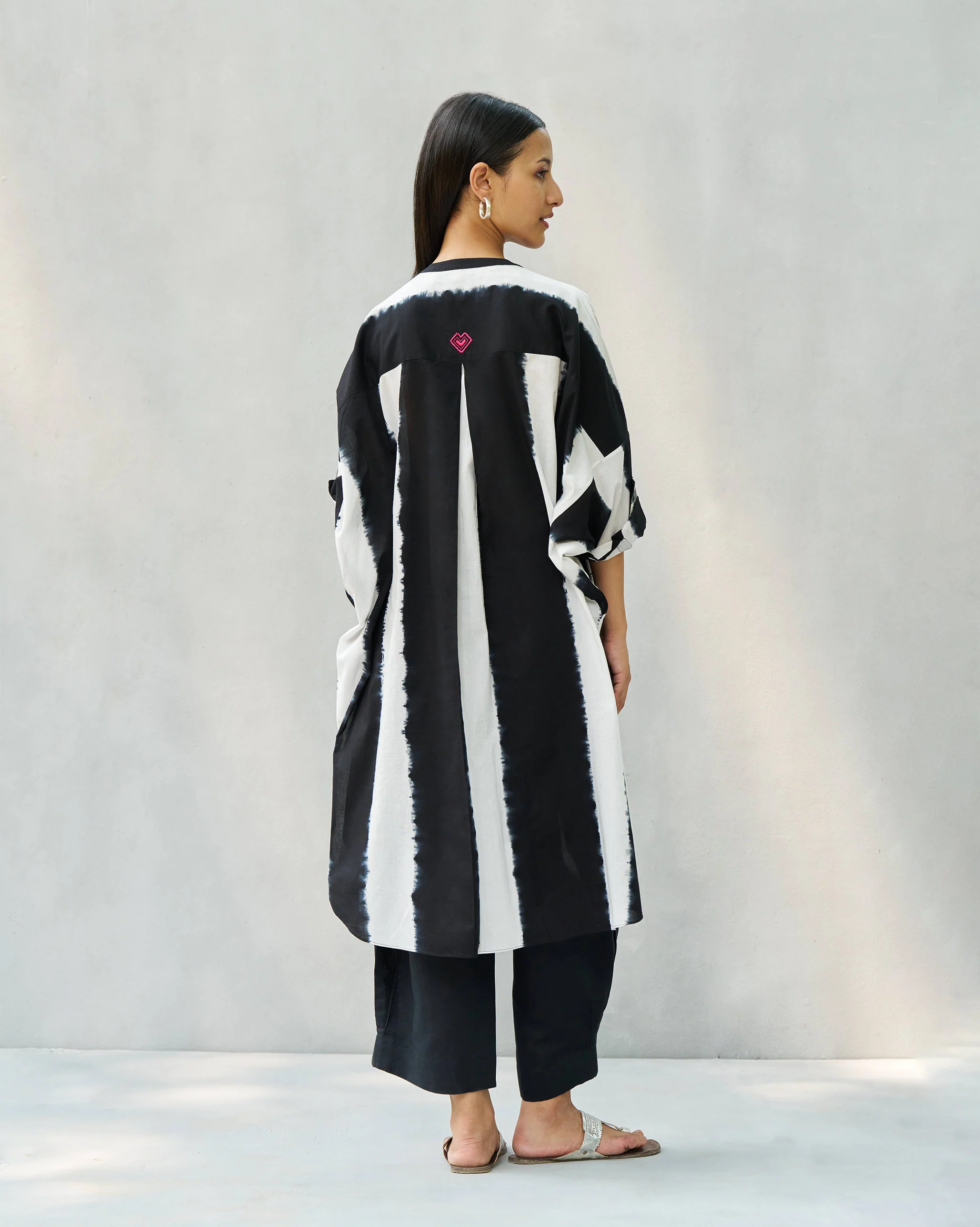 Lazy Sunday Tunic - Black & Ivory - Image 4