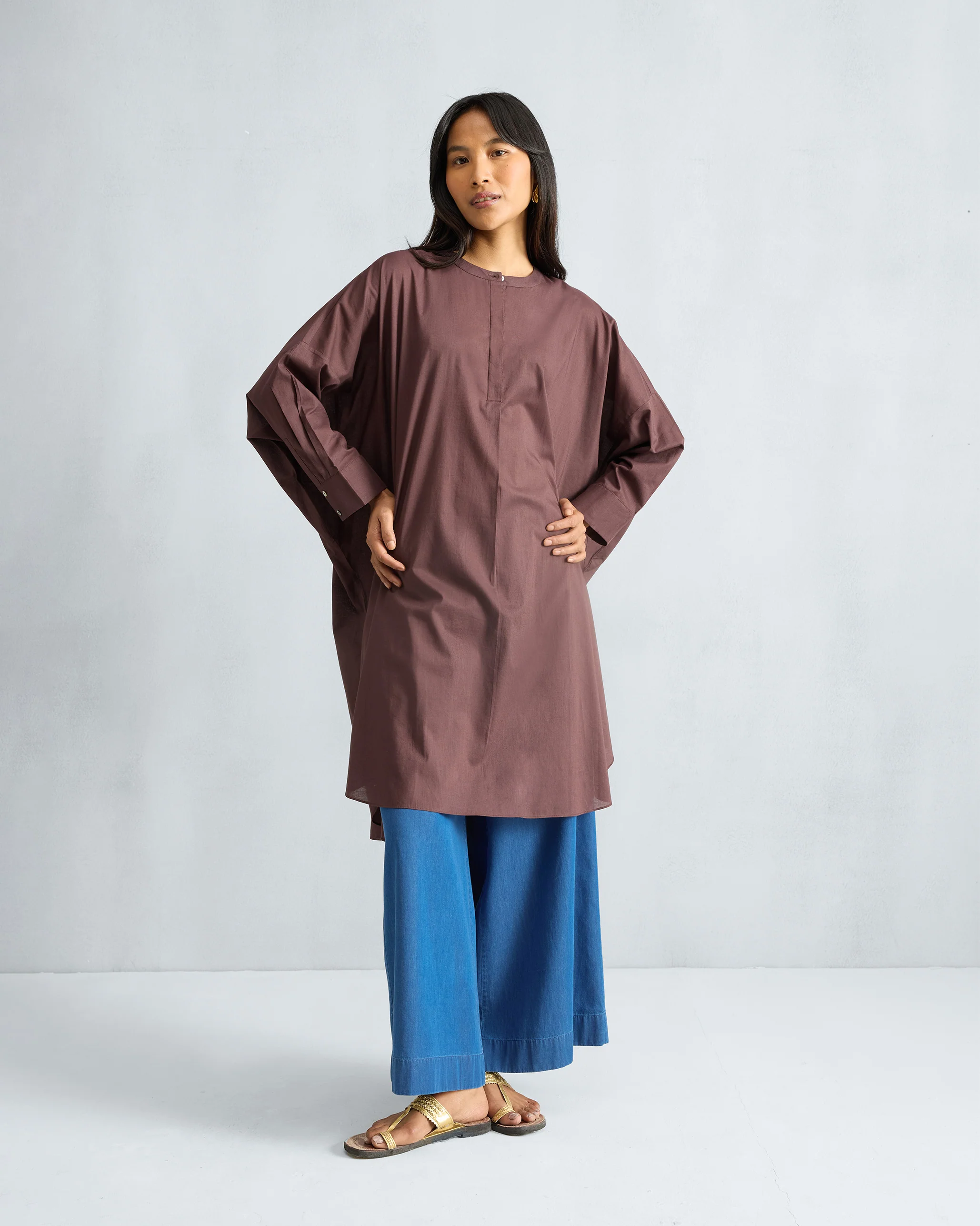 Lazy Sunday Tunic - Chocolate Plum - Image 2