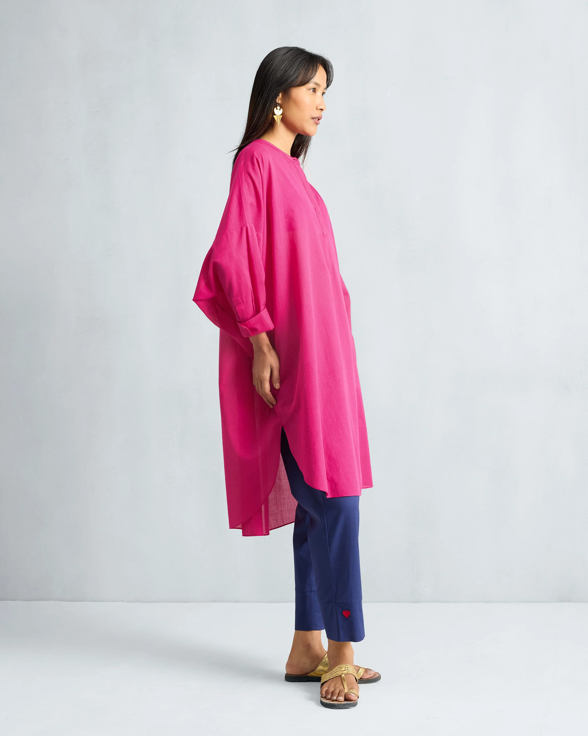 Lazy Sunday Tunic - Fuchsia - Image 4