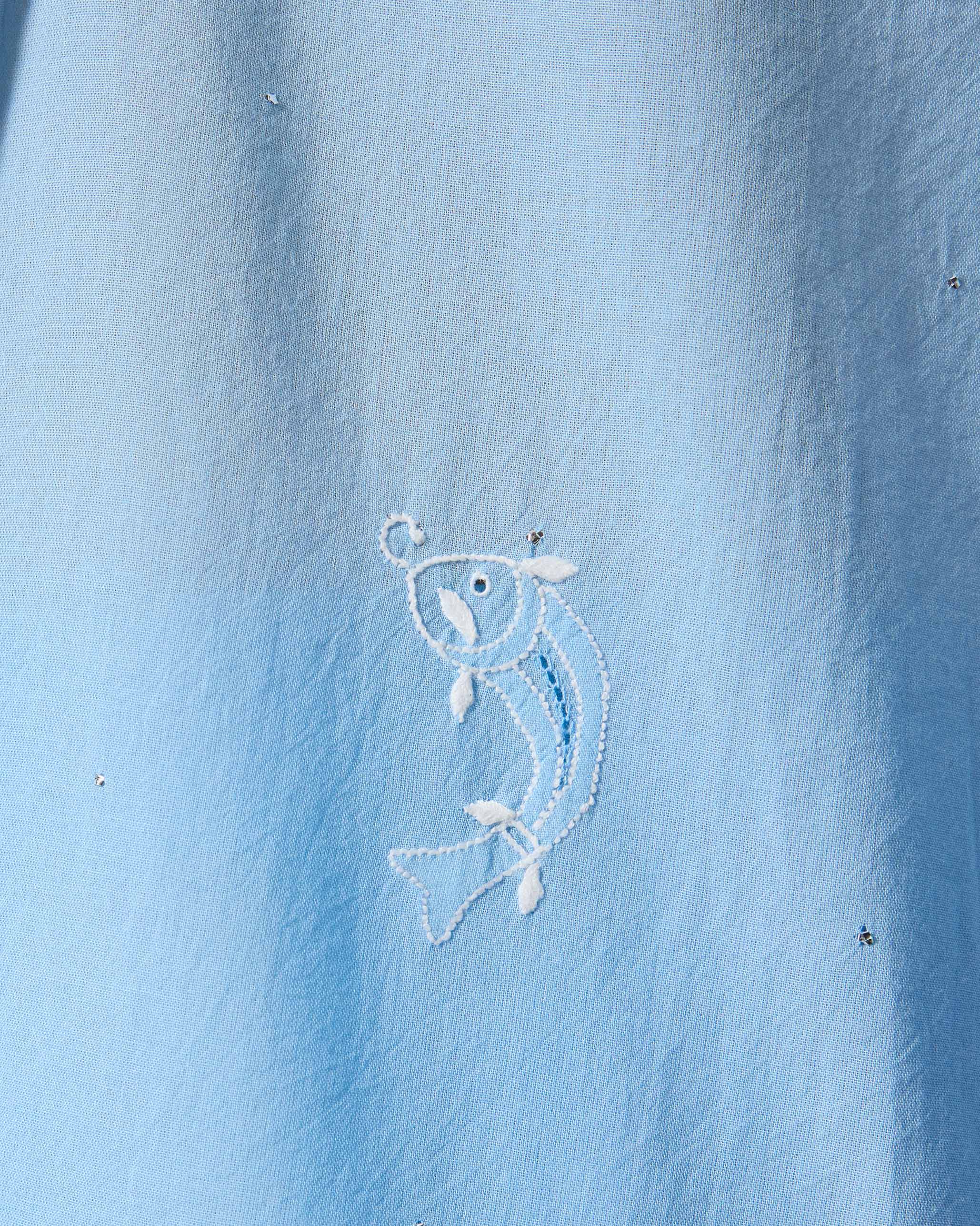 Lazy Sunday Tunic - Ice Blue Embroidered - Image 6
