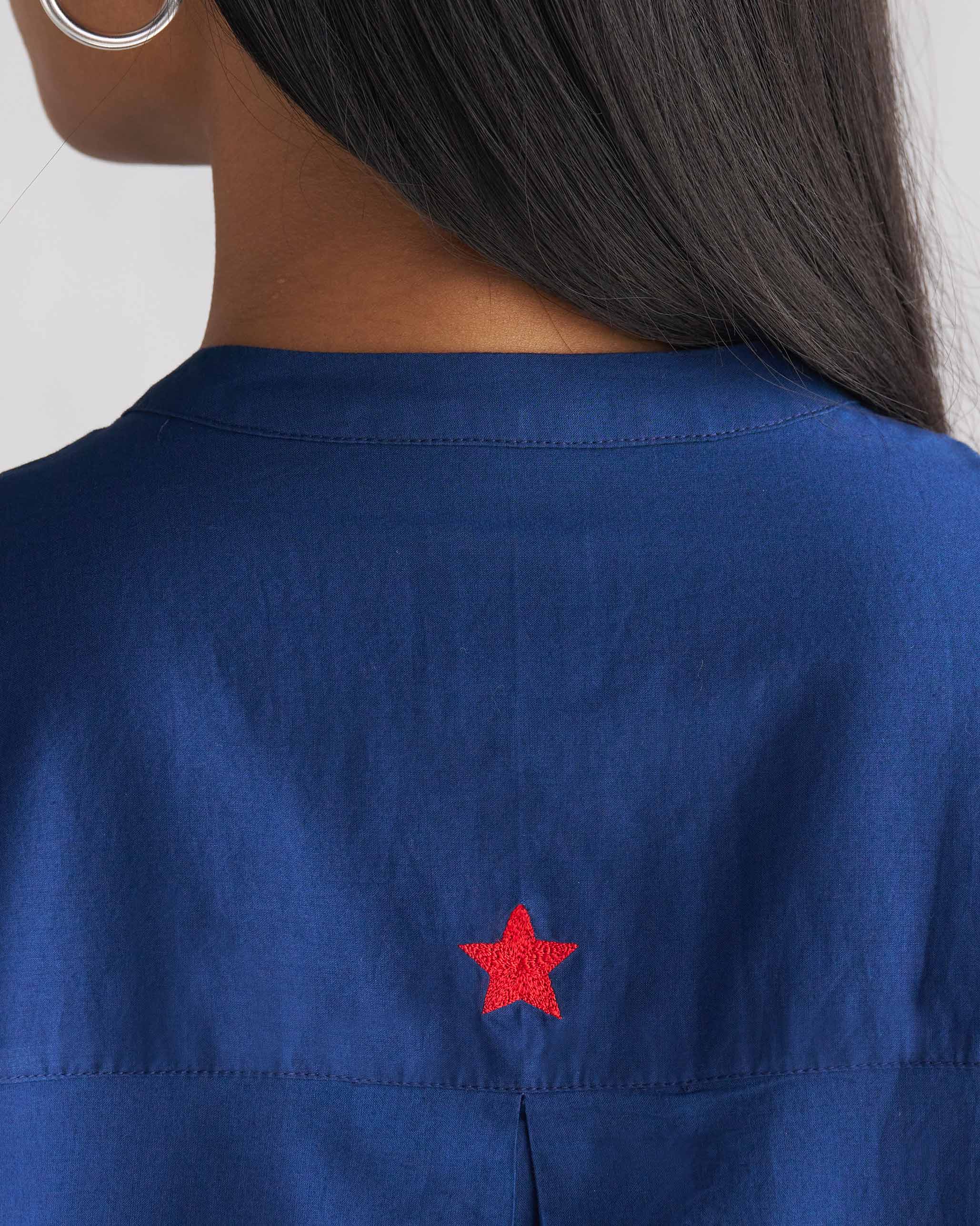 Lazy Sunday Tunic - Navy - Image 2