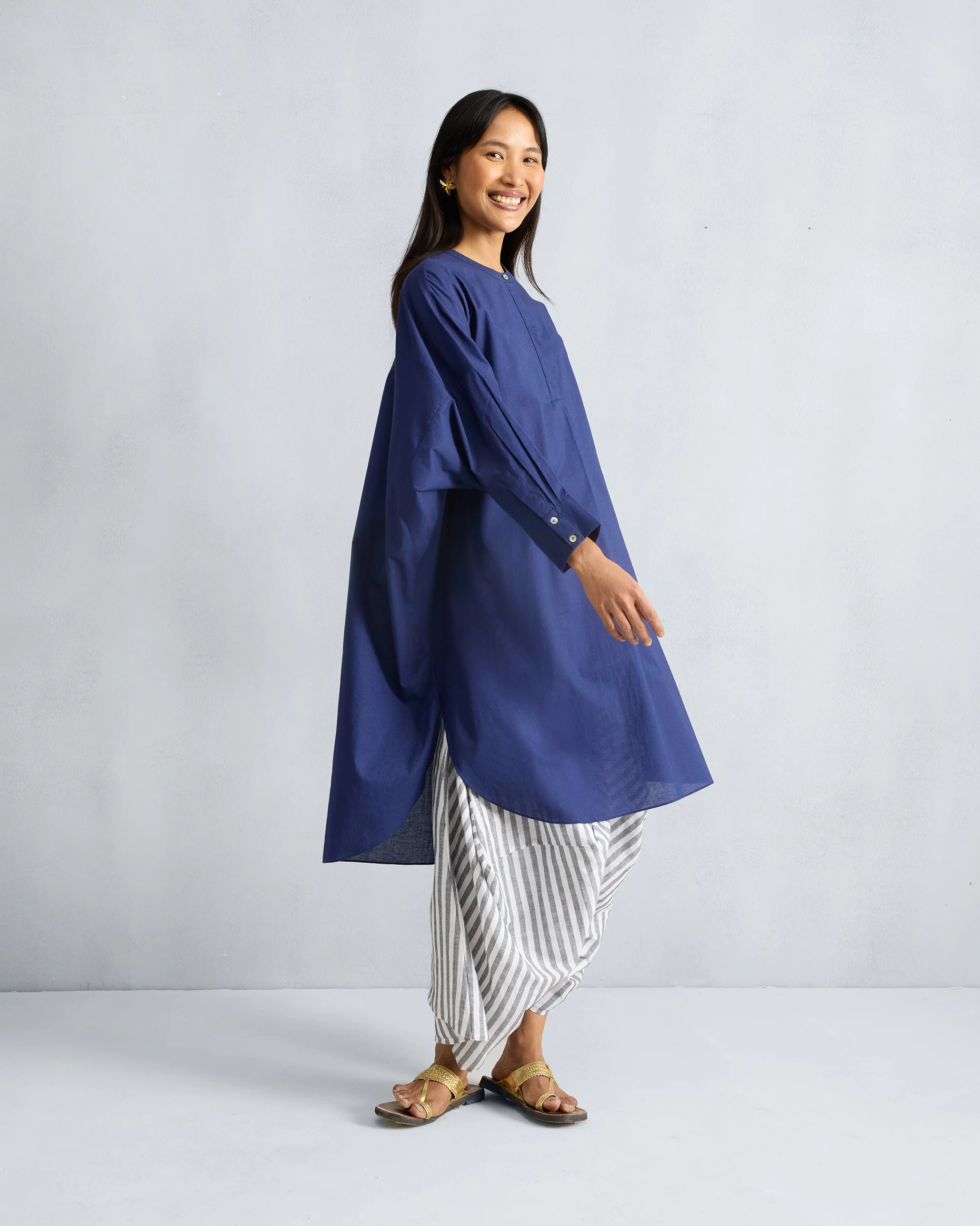 Lazy Sunday Tunic - Ink Blue - Image 2