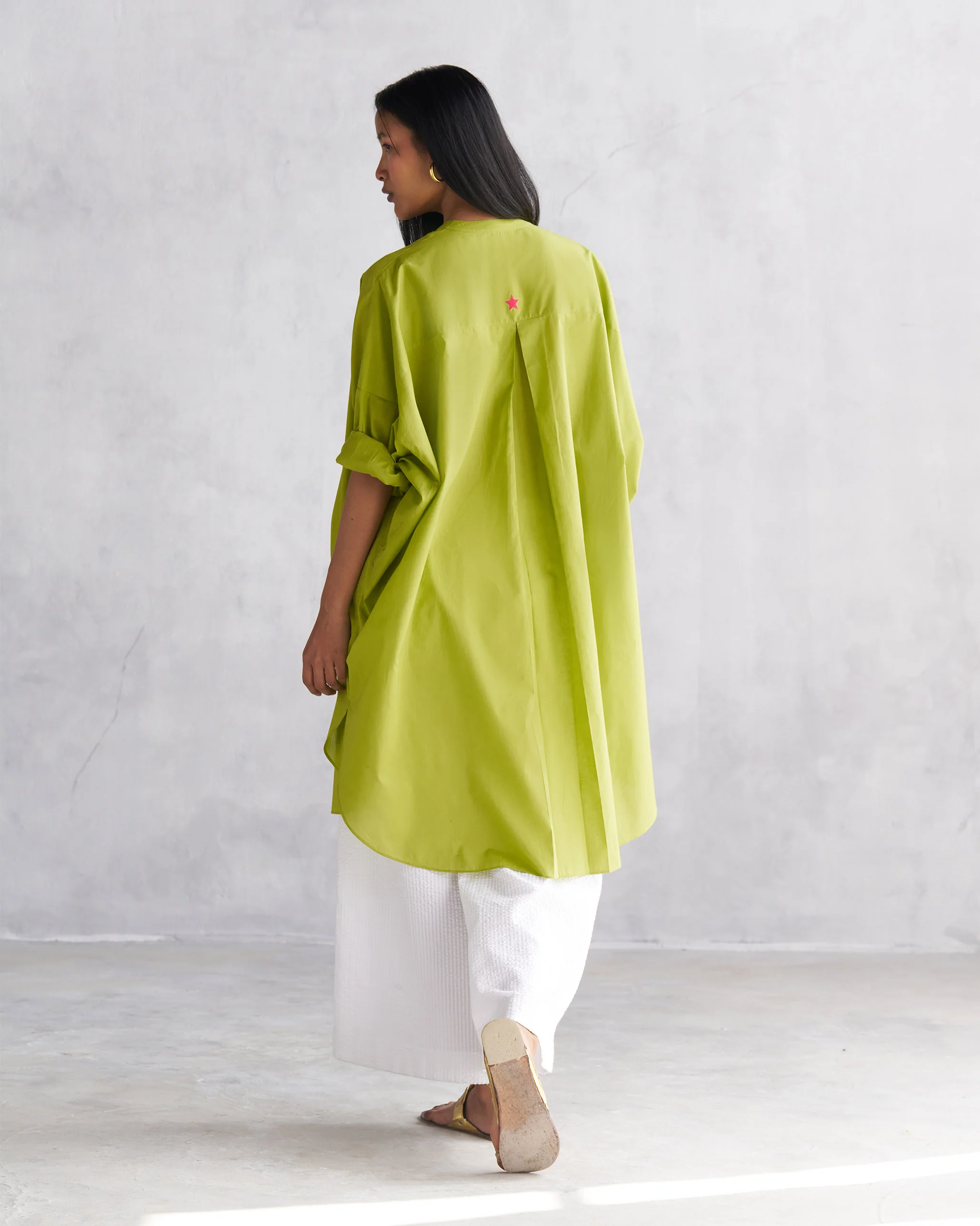 Lazy Sunday Tunic - Lime - Image 4
