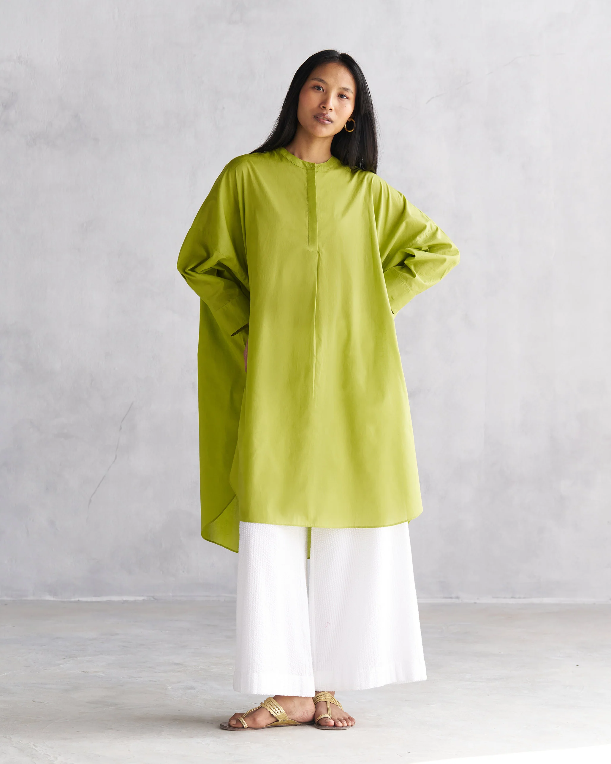 Lazy Sunday Tunic - Lime - Image 5
