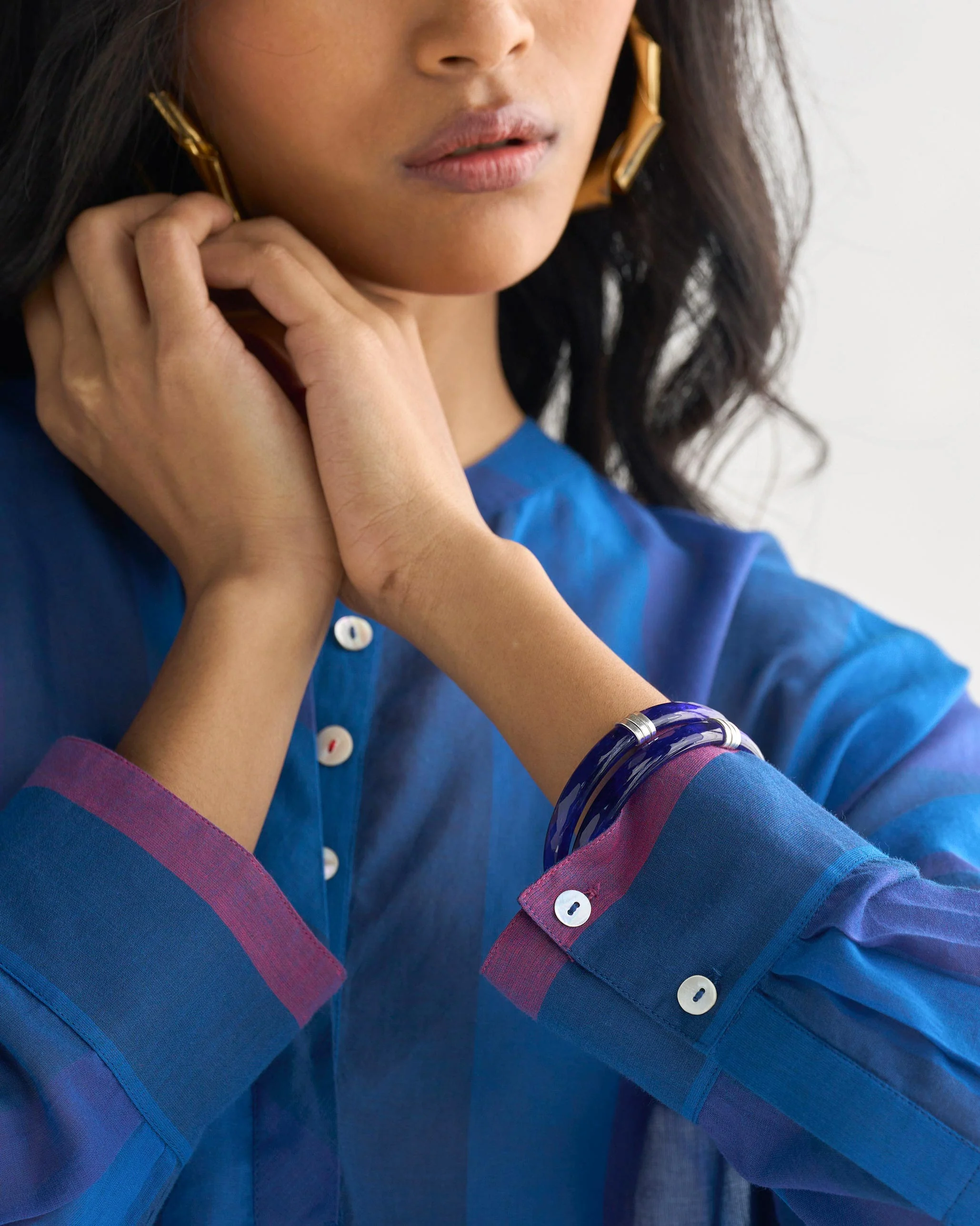 Lazy Sunday Tunic - Navy & Blue - Image 2