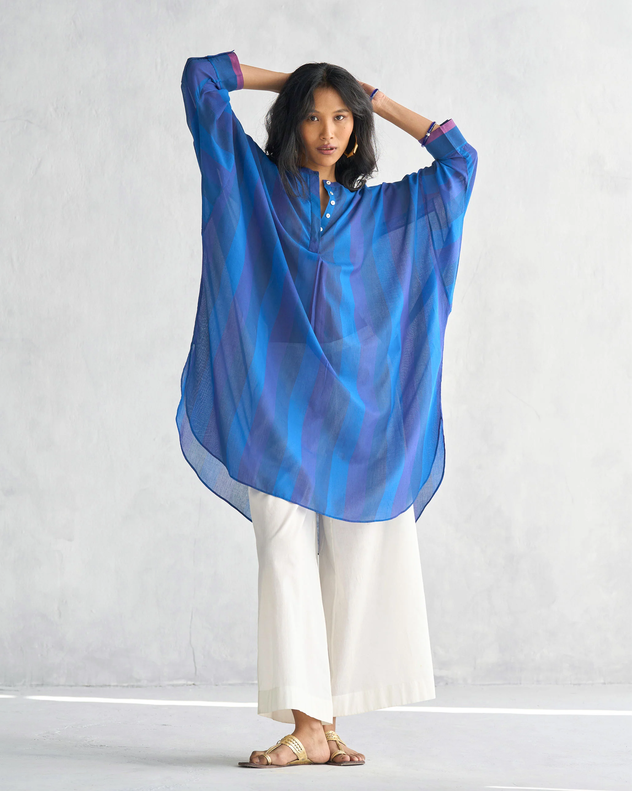 Lazy Sunday Tunic - Navy & Blue - Image 5