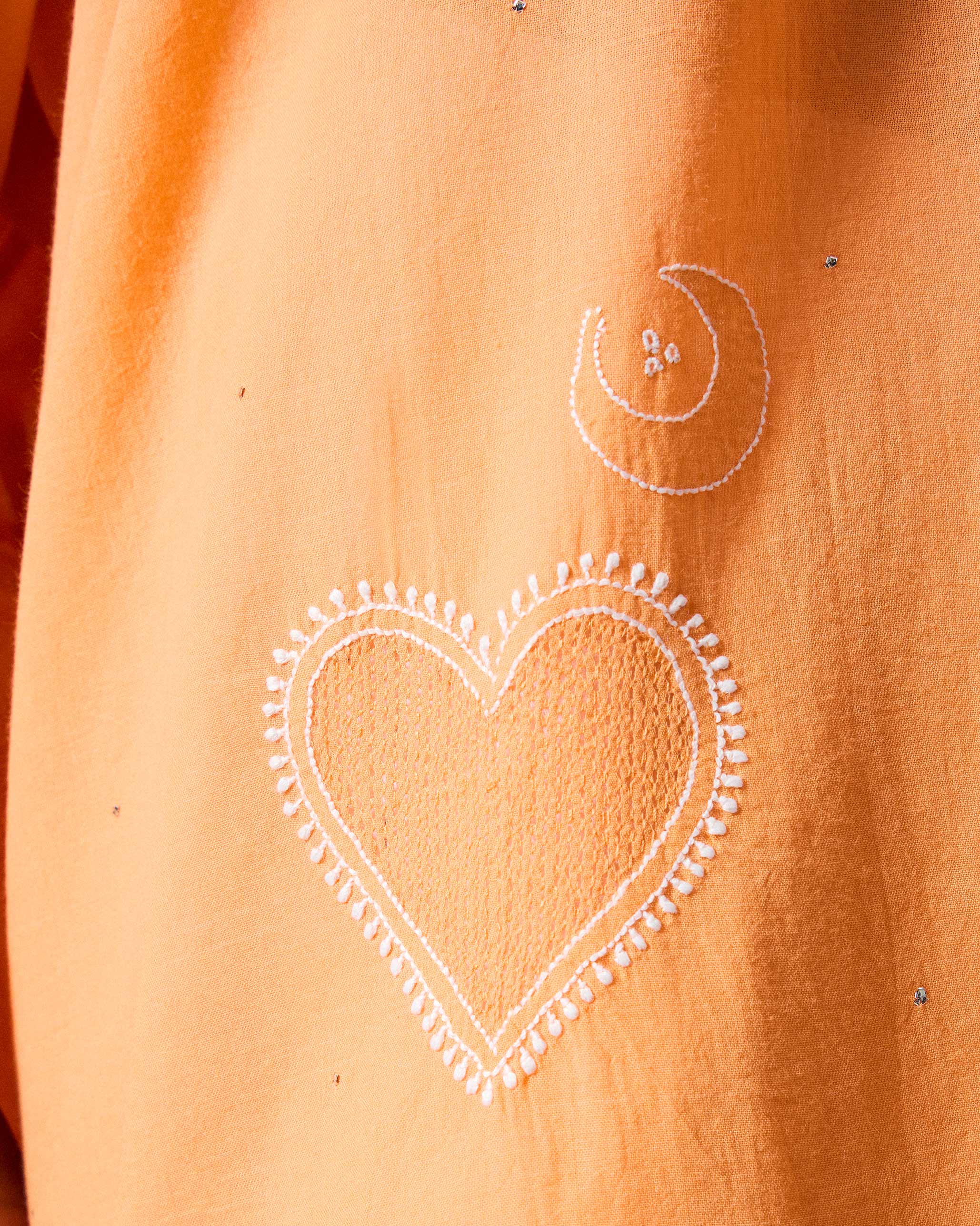 Lazy Sunday Tunic - Orange Embroidered - Image 4