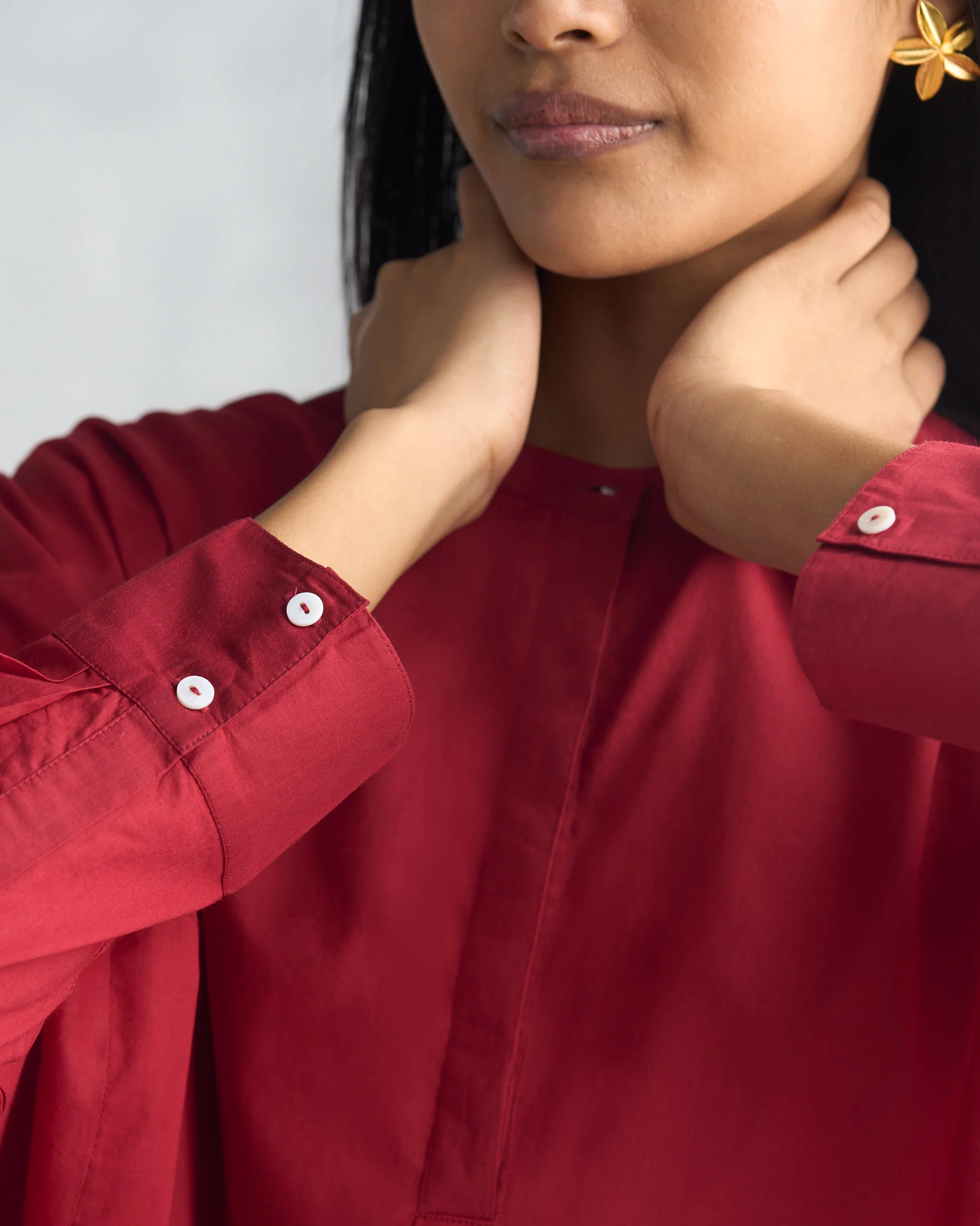 Lazy Sunday Tunic - Red - Image 3