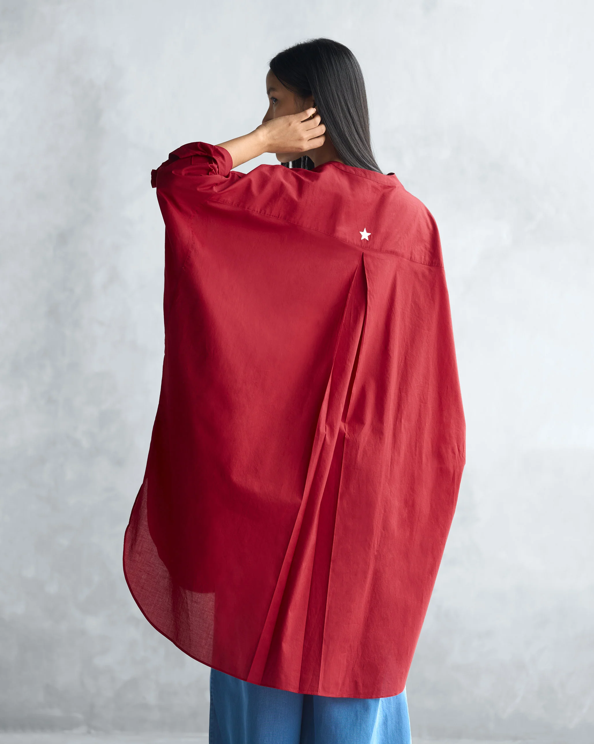 Lazy Sunday Tunic - Red - Image 4
