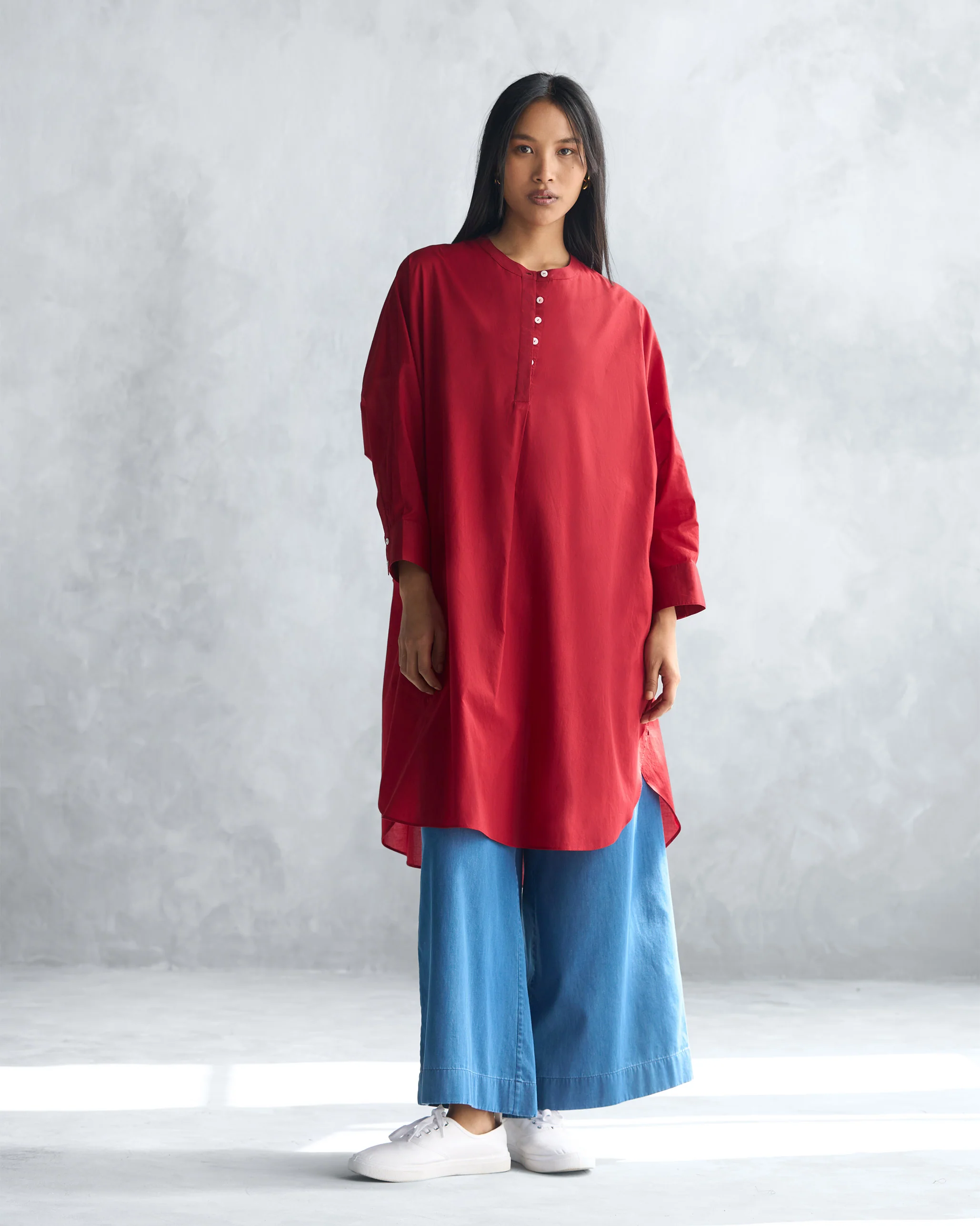 Lazy Sunday Tunic - Red - Image 6