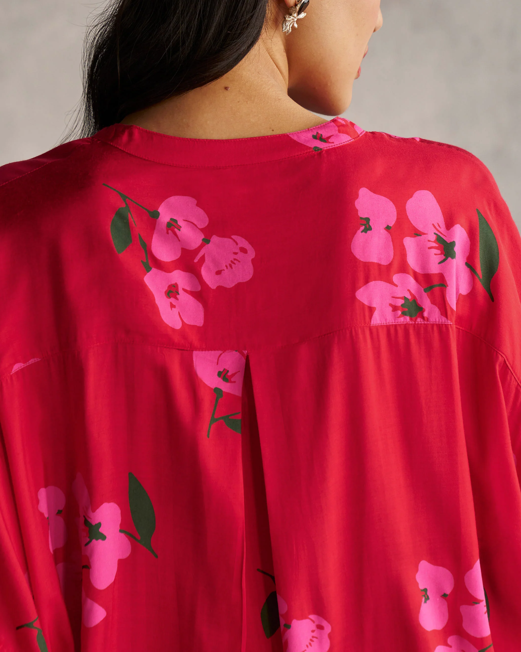 Lazy Sunday Tunic - Red - Image 3