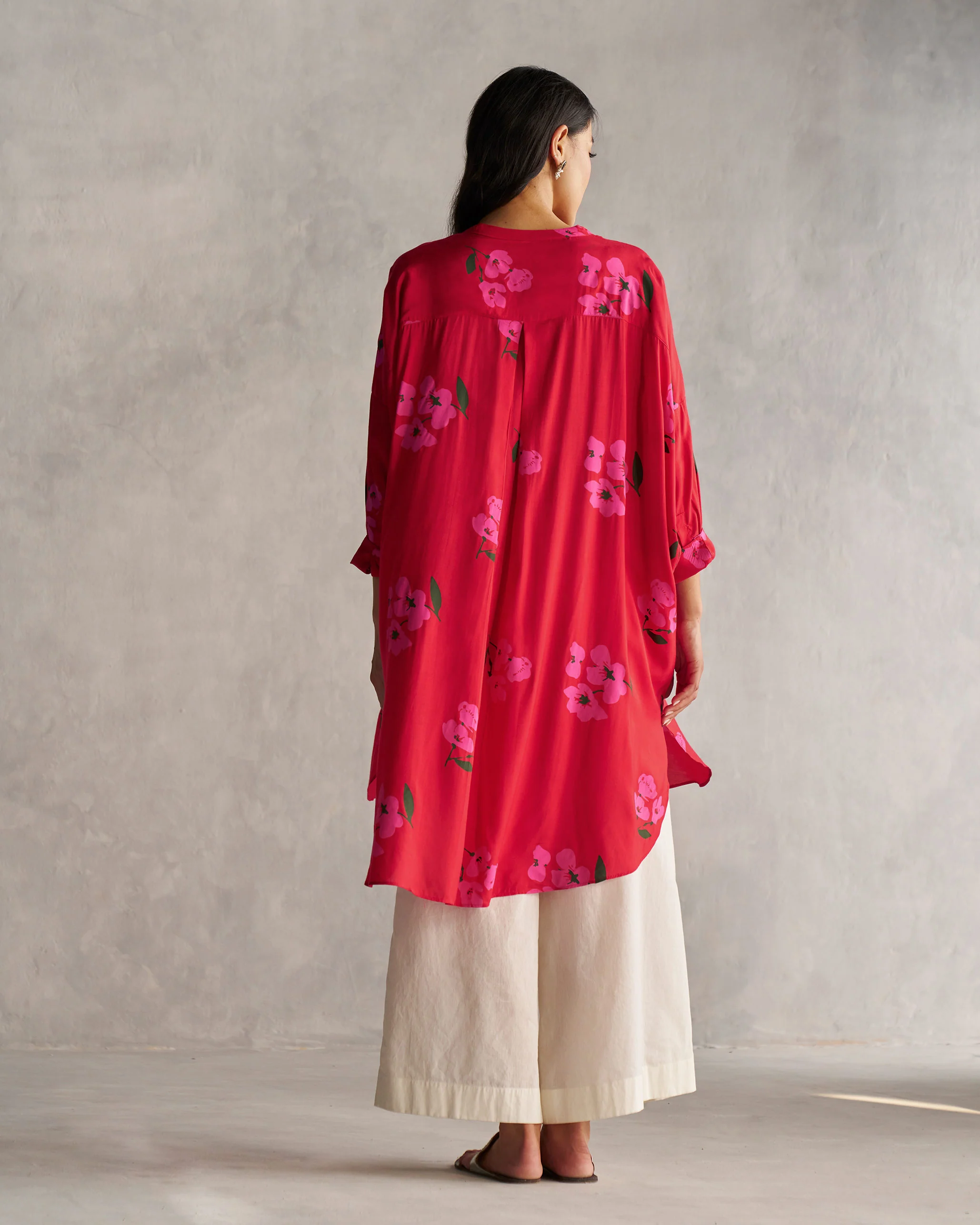 Lazy Sunday Tunic - Red - Image 4