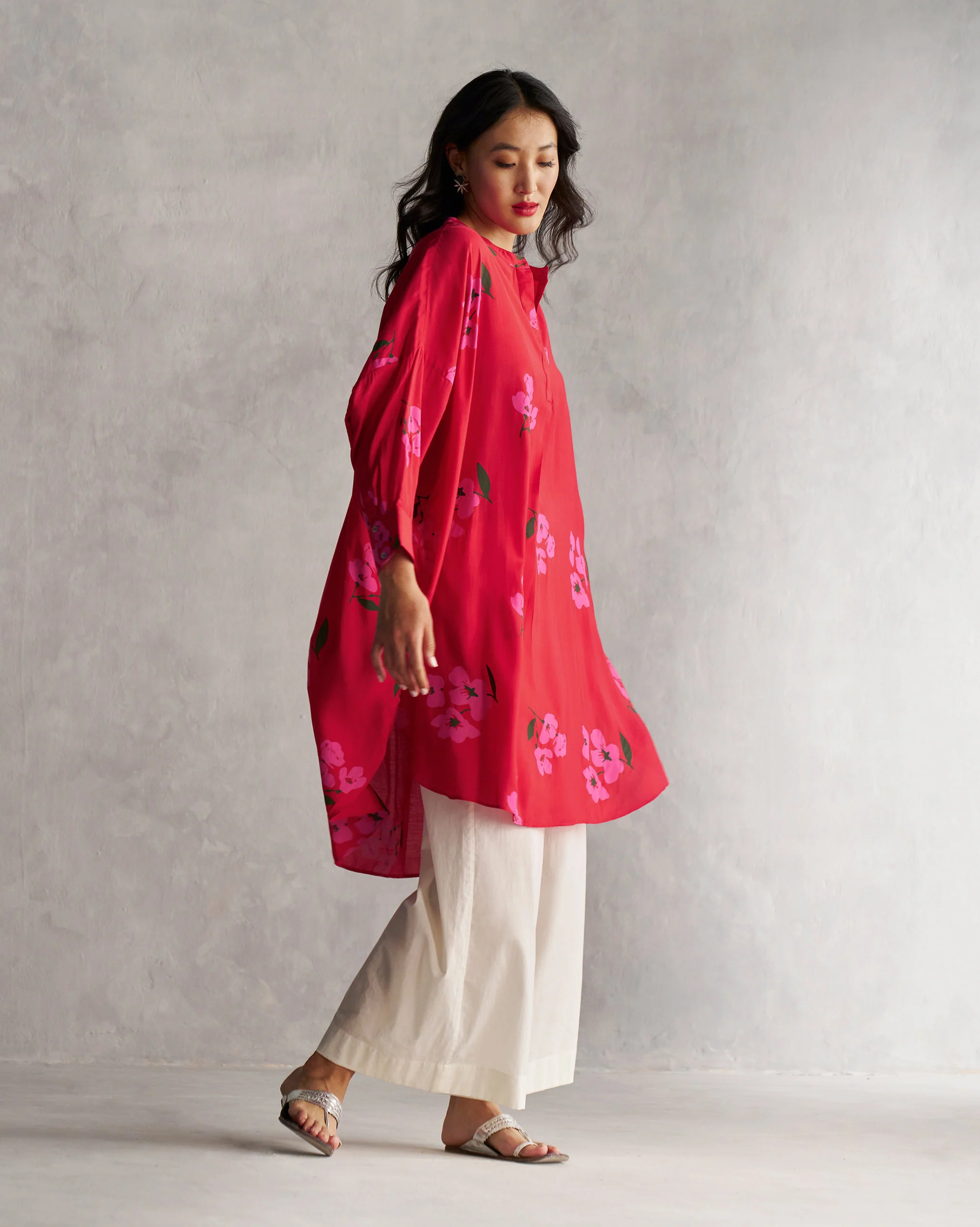 Lazy Sunday Tunic - Red - Image 5