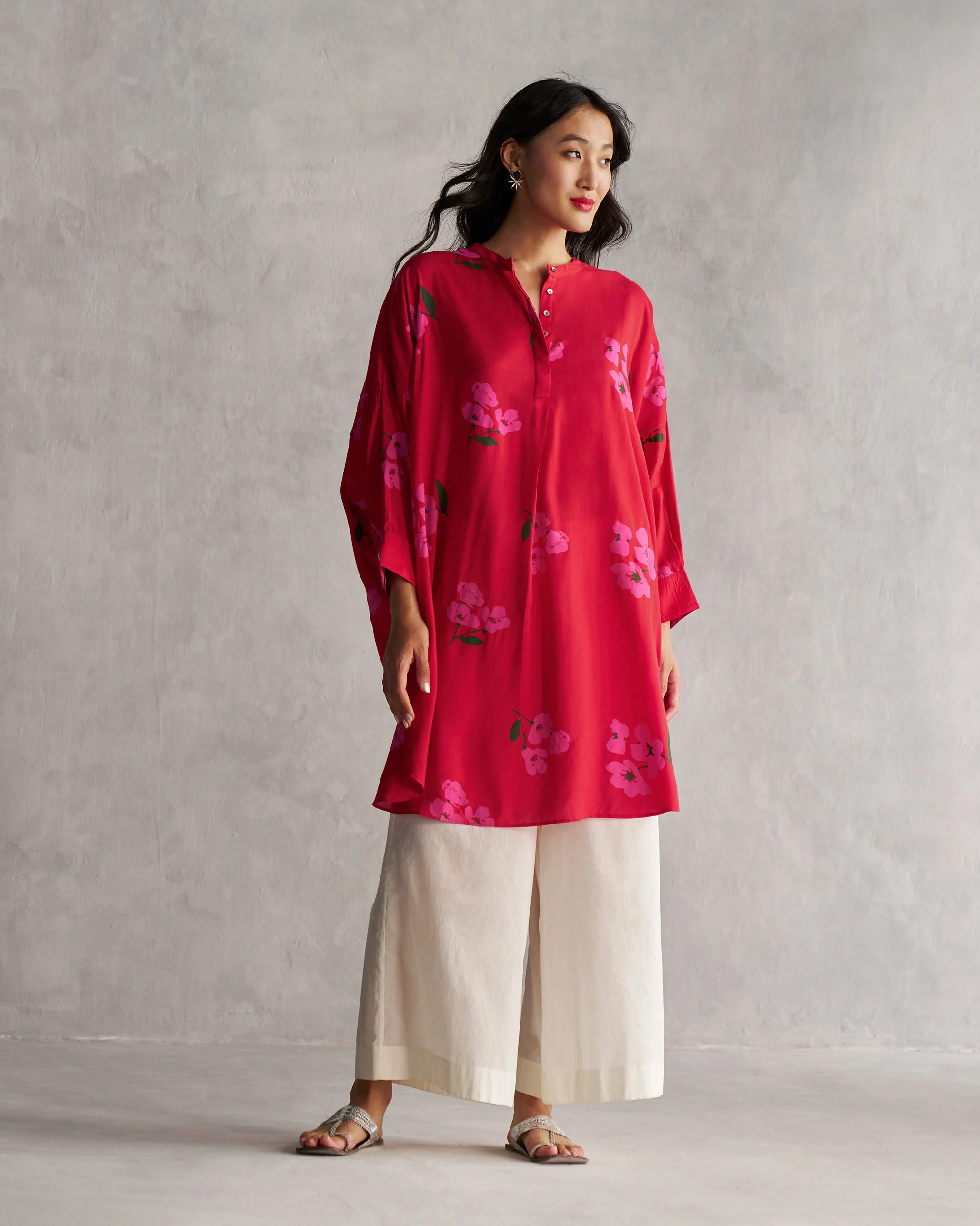 Lazy Sunday Tunic - Red - Image 6