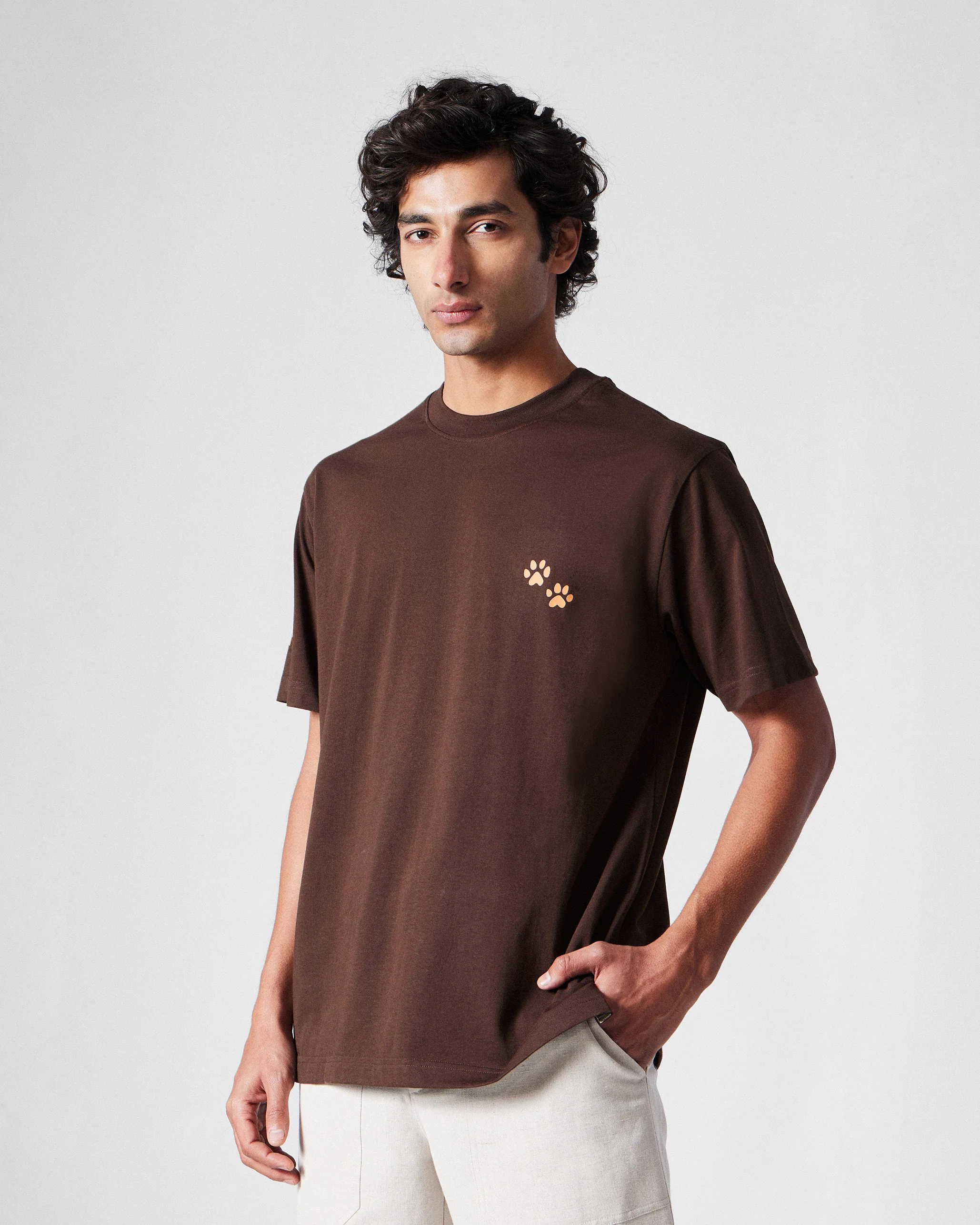 Leap T-Shirt - Brown - Image 7