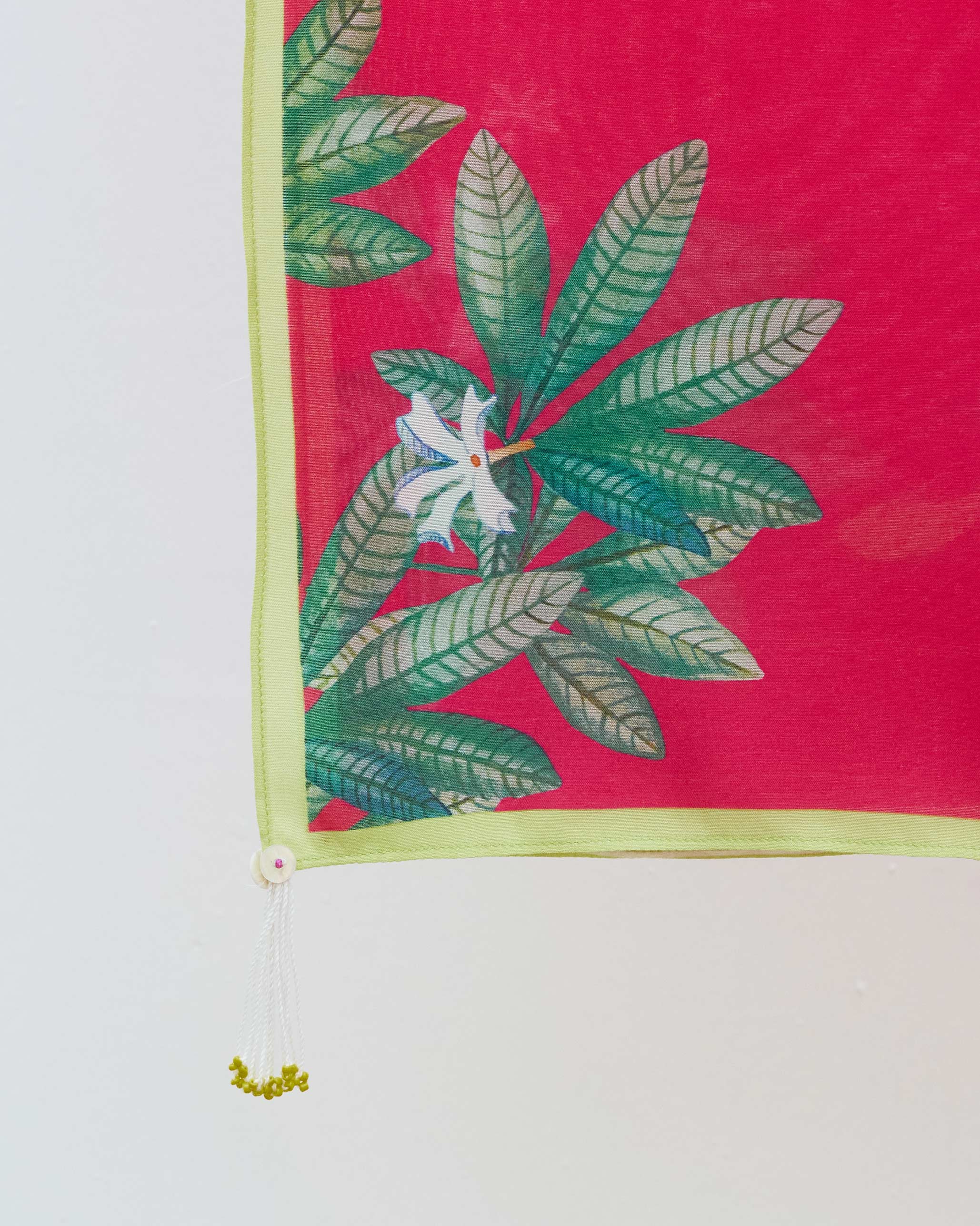 Leaping Fish Scarf - Fuchsia - Image 2