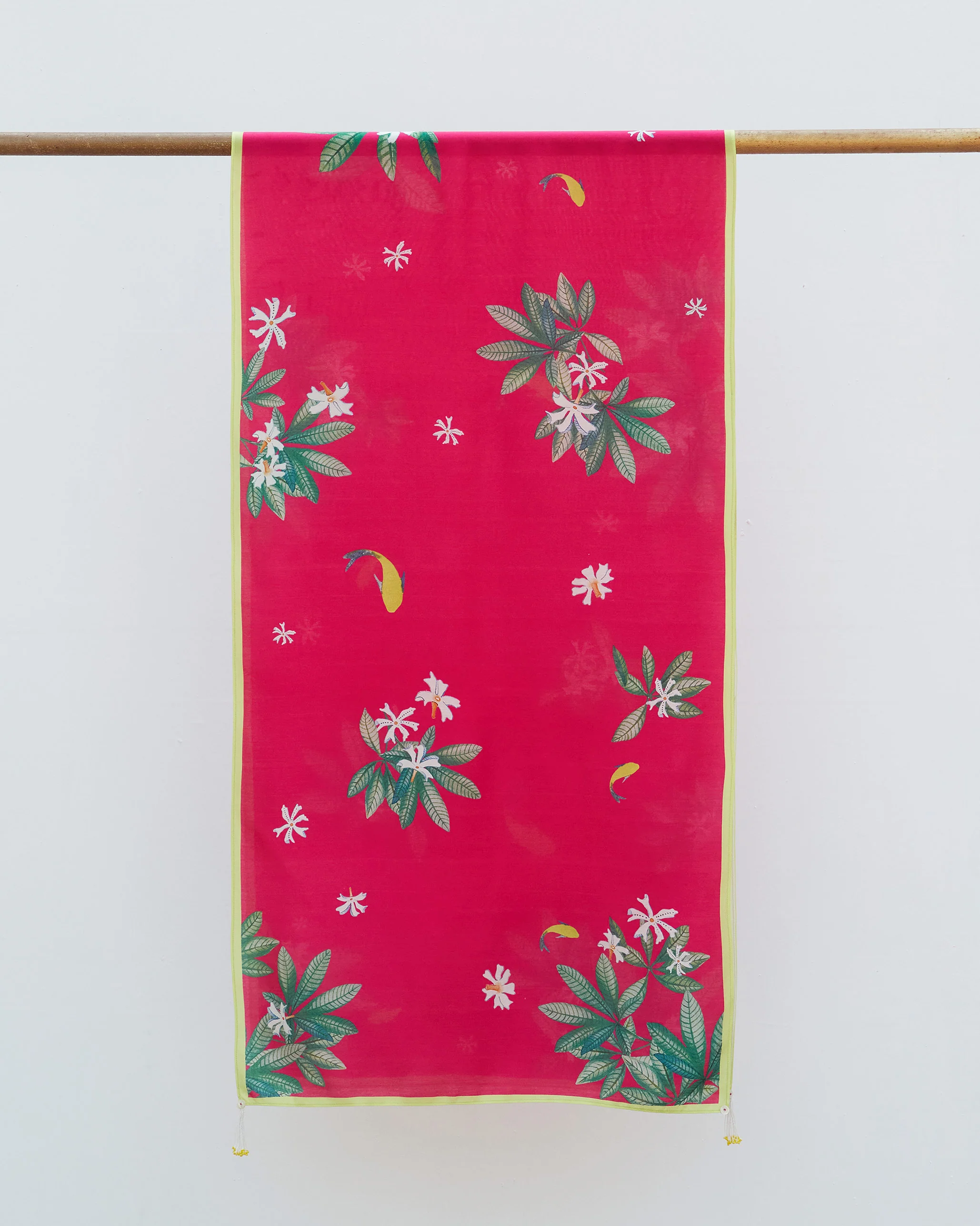 Leaping Fish Scarf - Fuchsia - Image 3