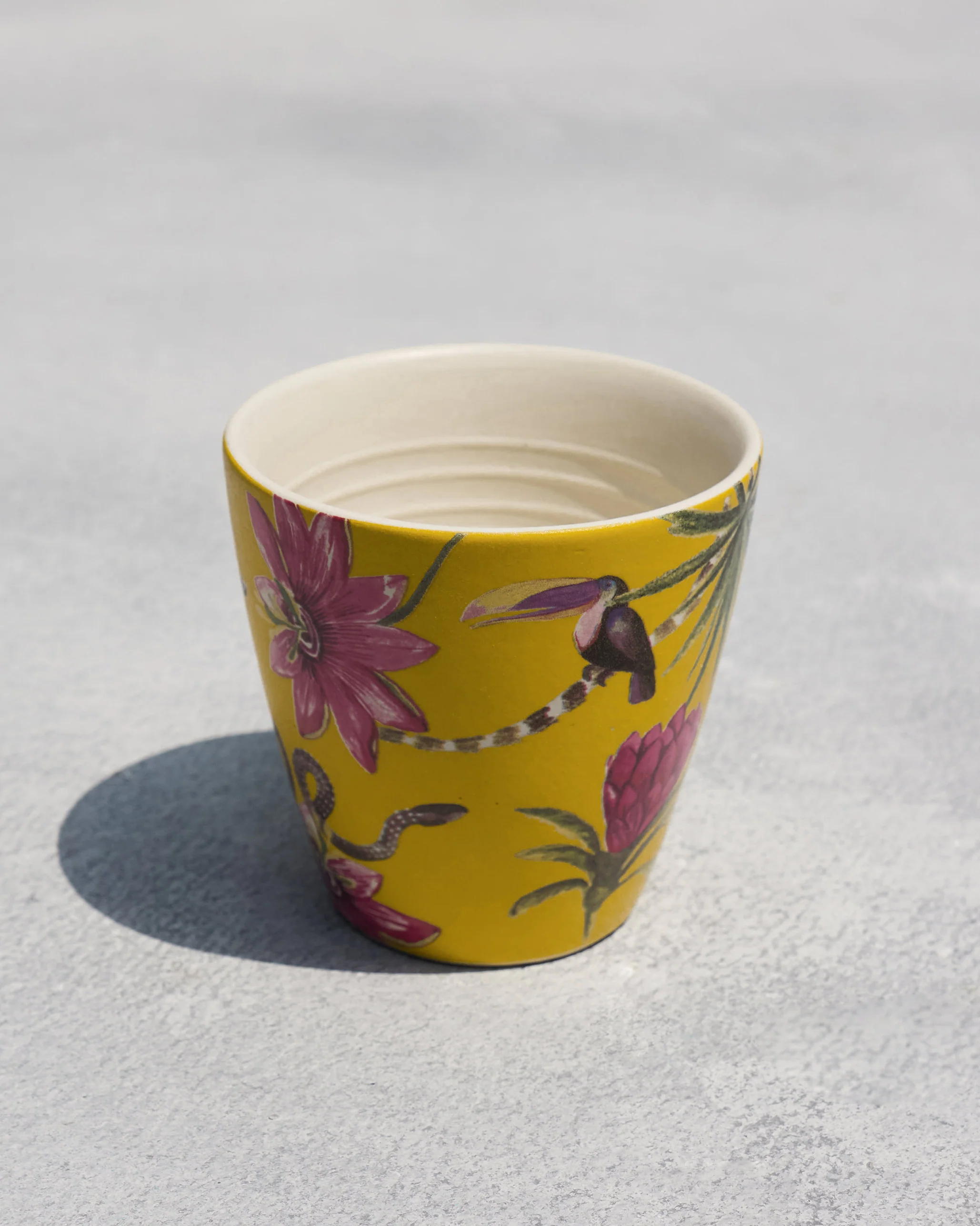 Lemur Conical Mug - Yellow - Image 2
