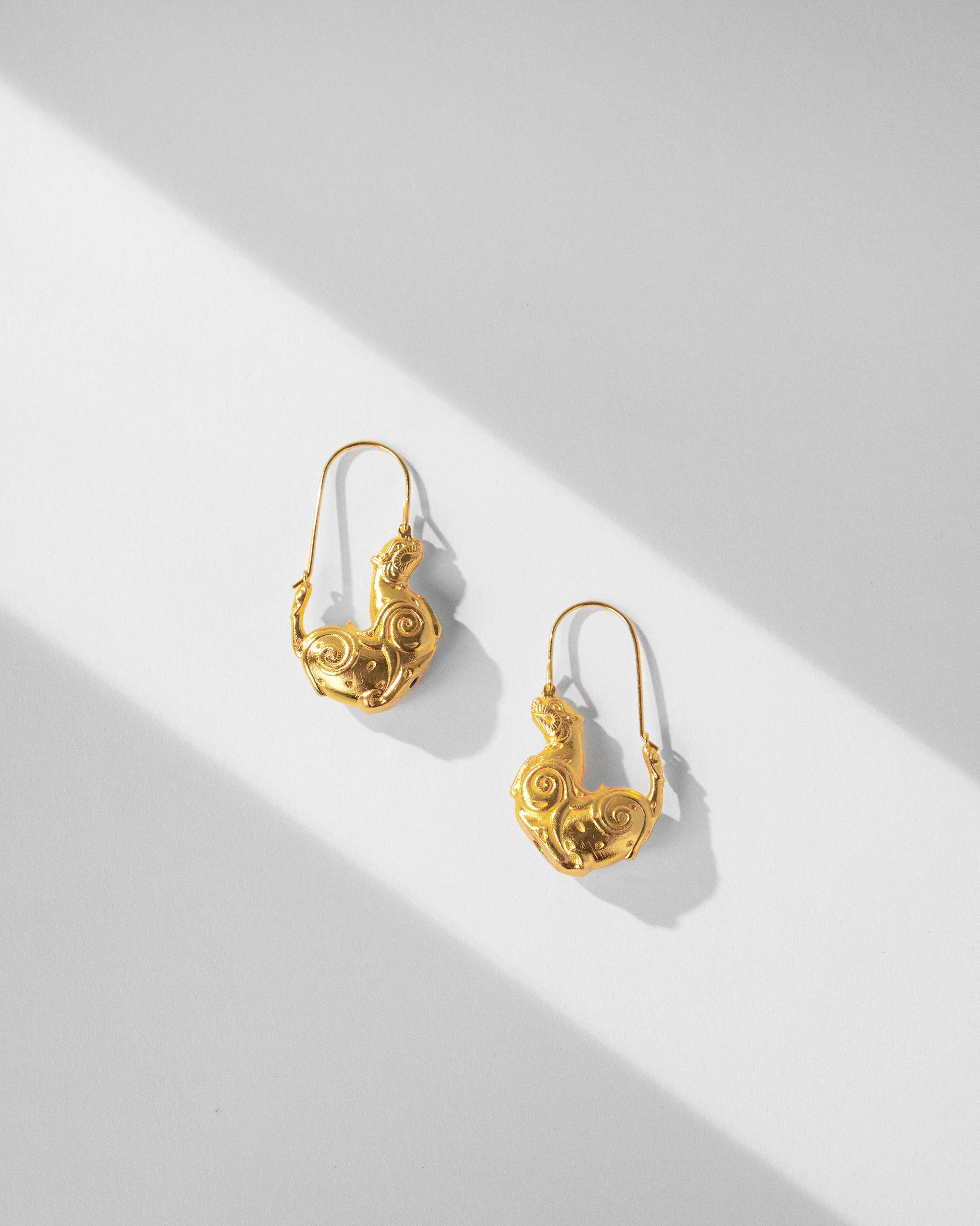 Leopard Earrings - Gold - Image 2