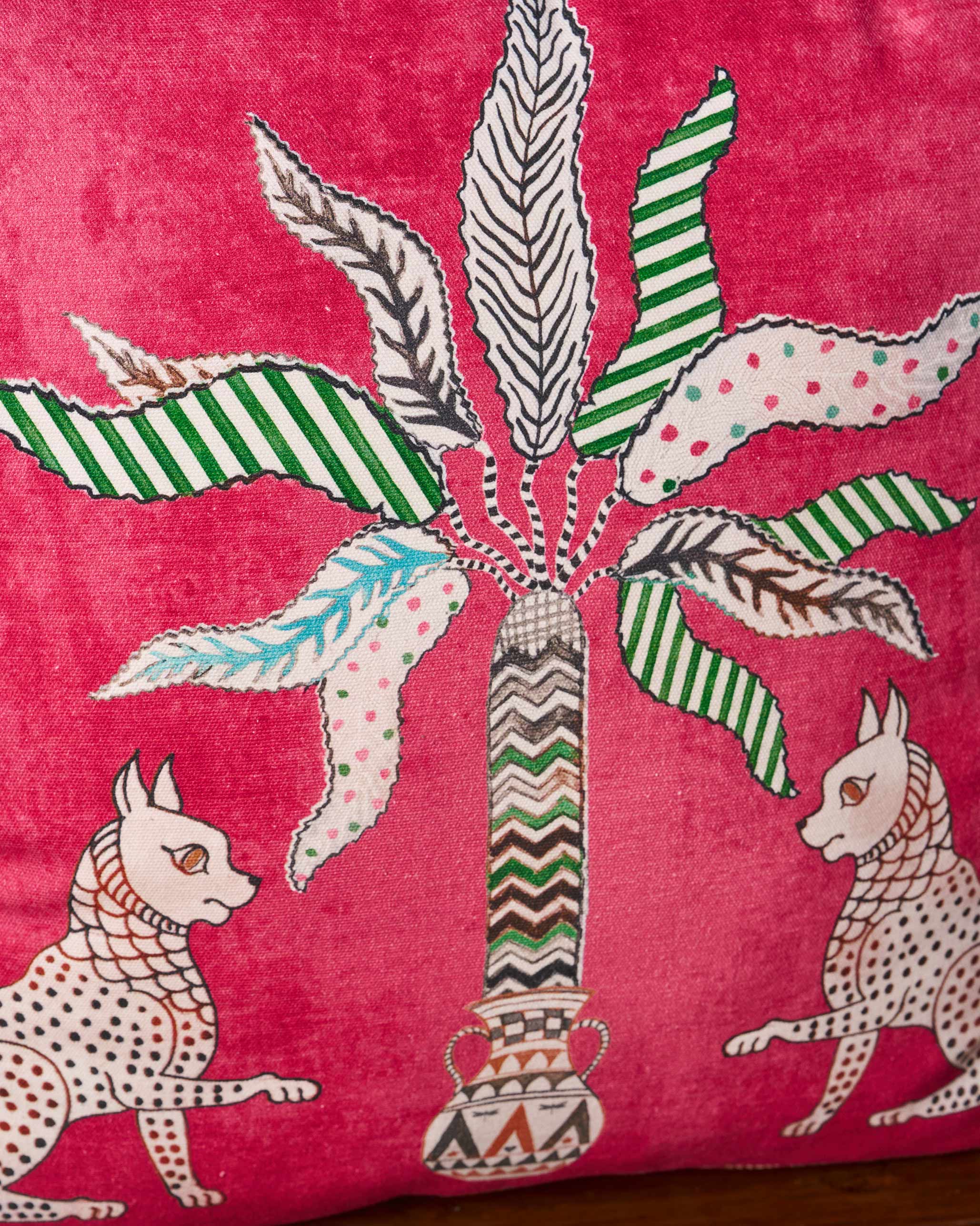 Leopard Palm Cushion Cover - Image 3