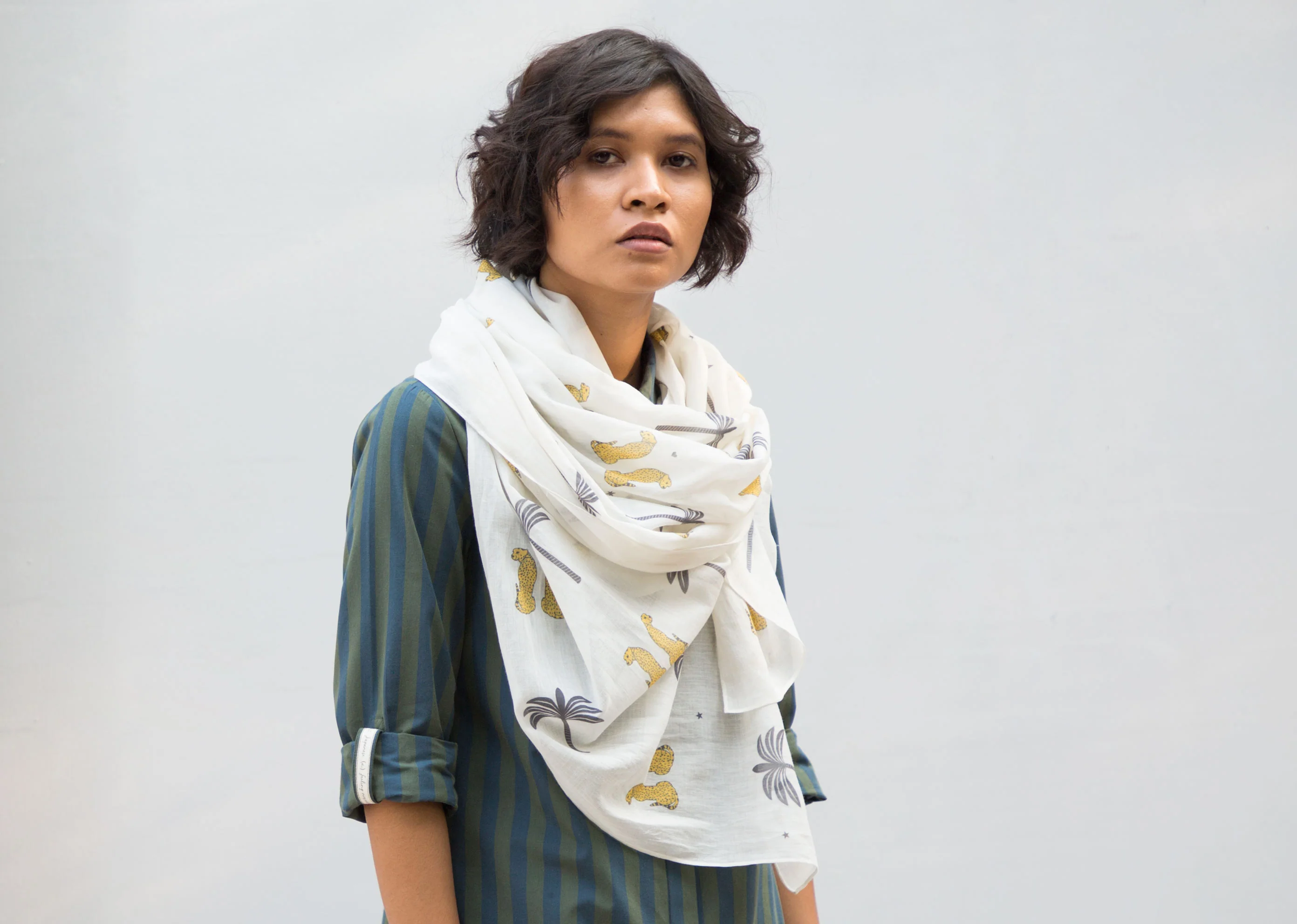 Leopard Palm Scarf - Image 3