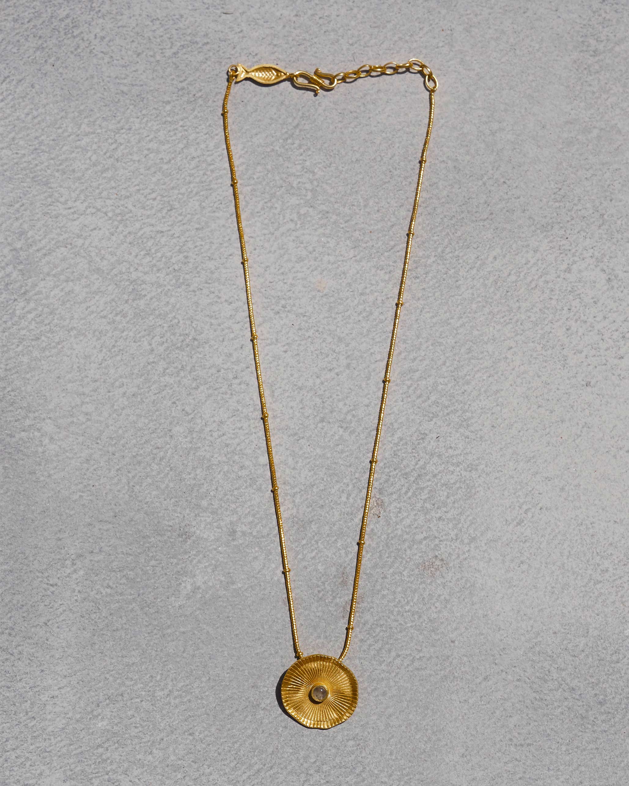 Lilly Pond Necklace - Gold - Image 2