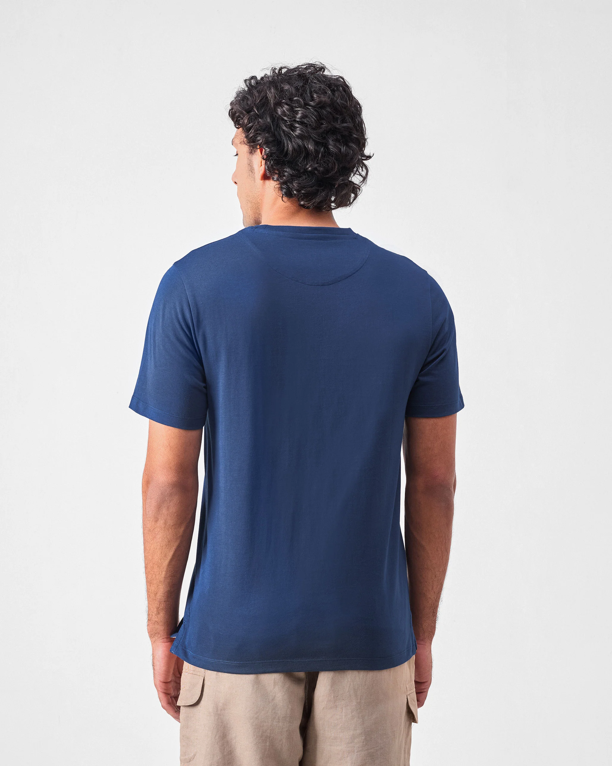 Limelife T-shirt - Navy & Lime Print - Image 3