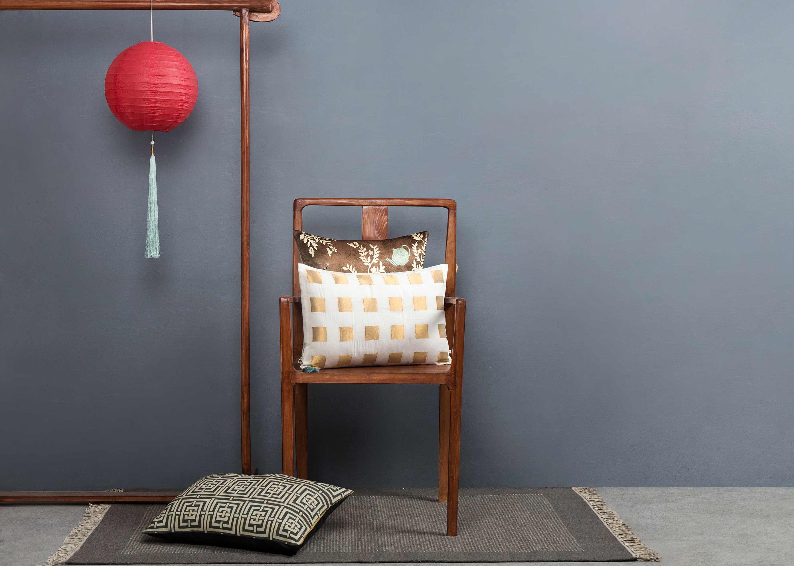 Lo Shu Lumbar Pillow Cover - Image 3