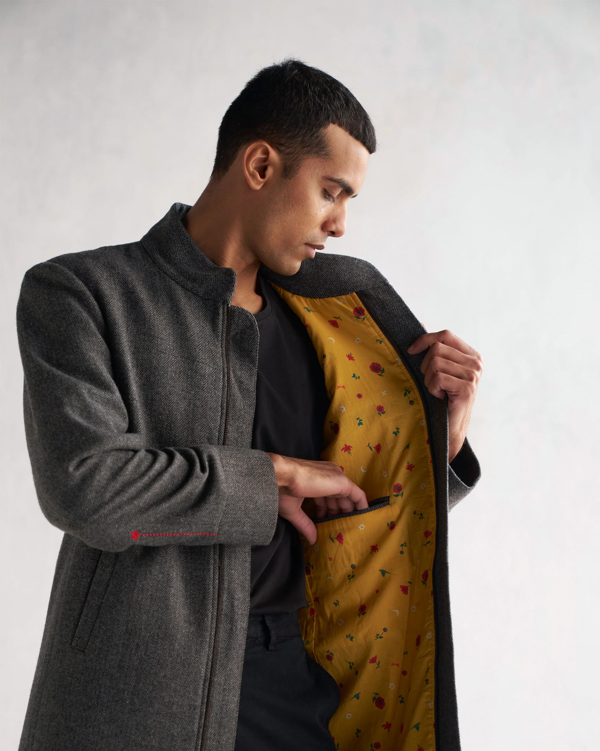Long Jacket - Grey - Image 2