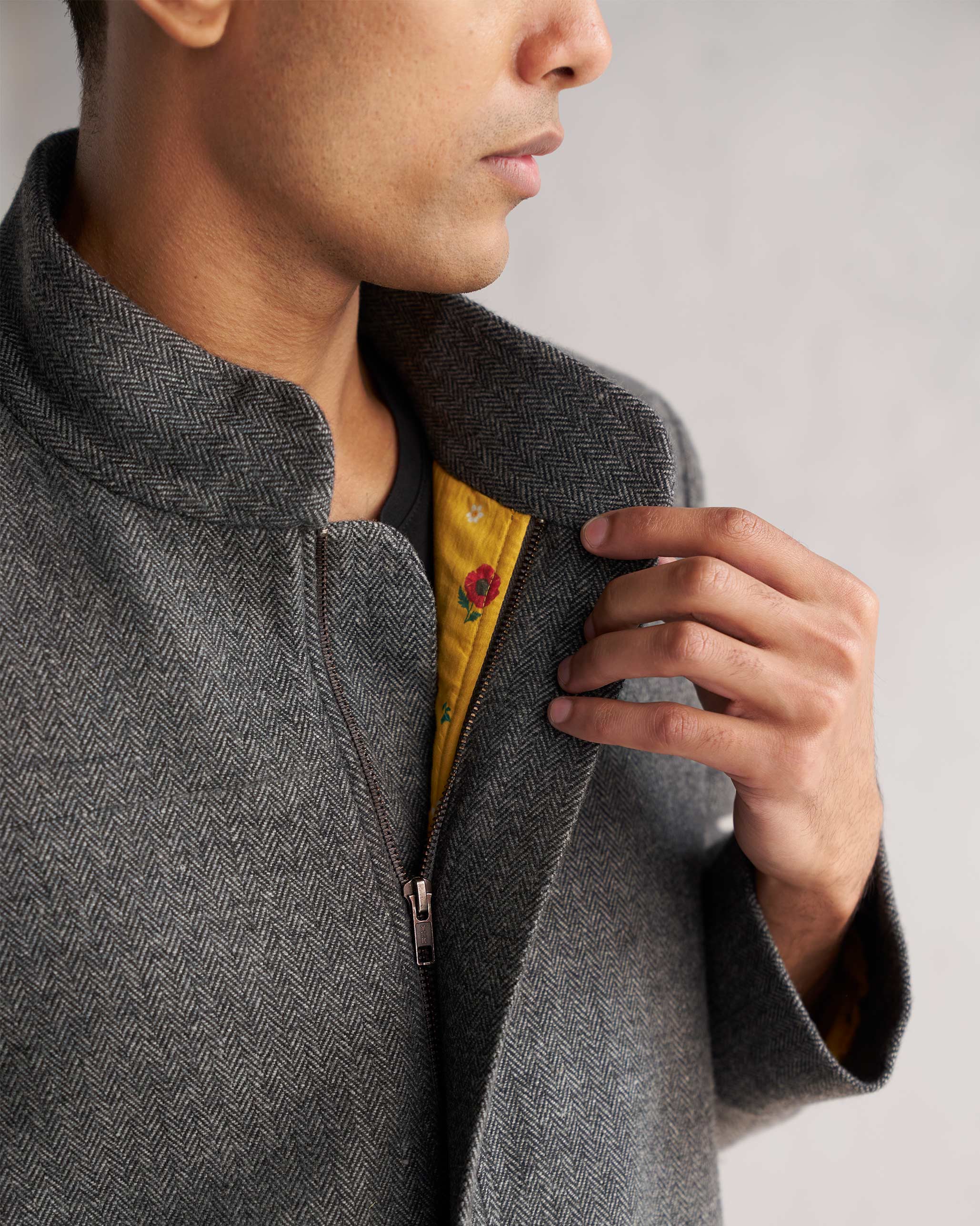 Long Jacket - Grey - Image 4