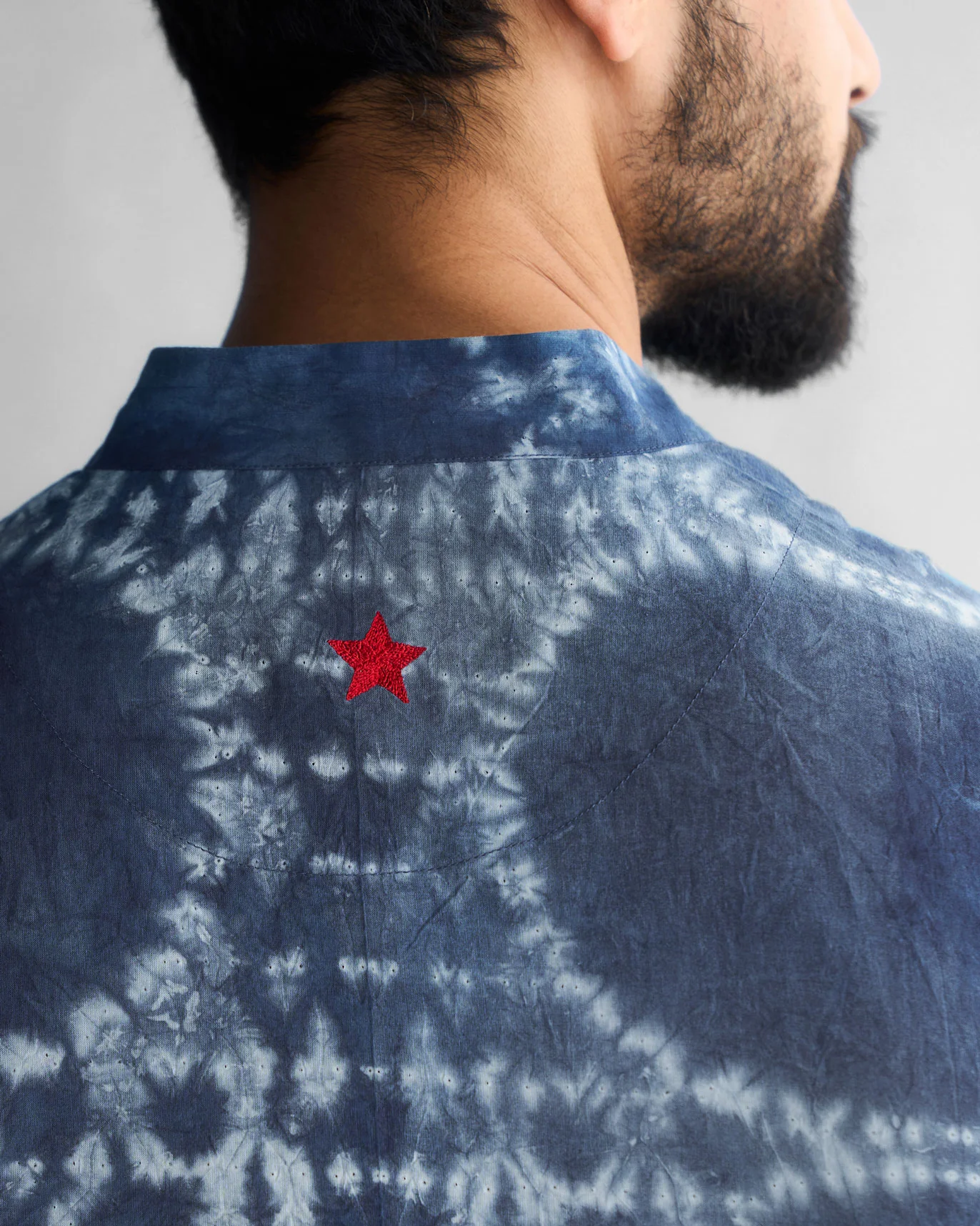 Long Pleated Kurta - Indigo - Image 5