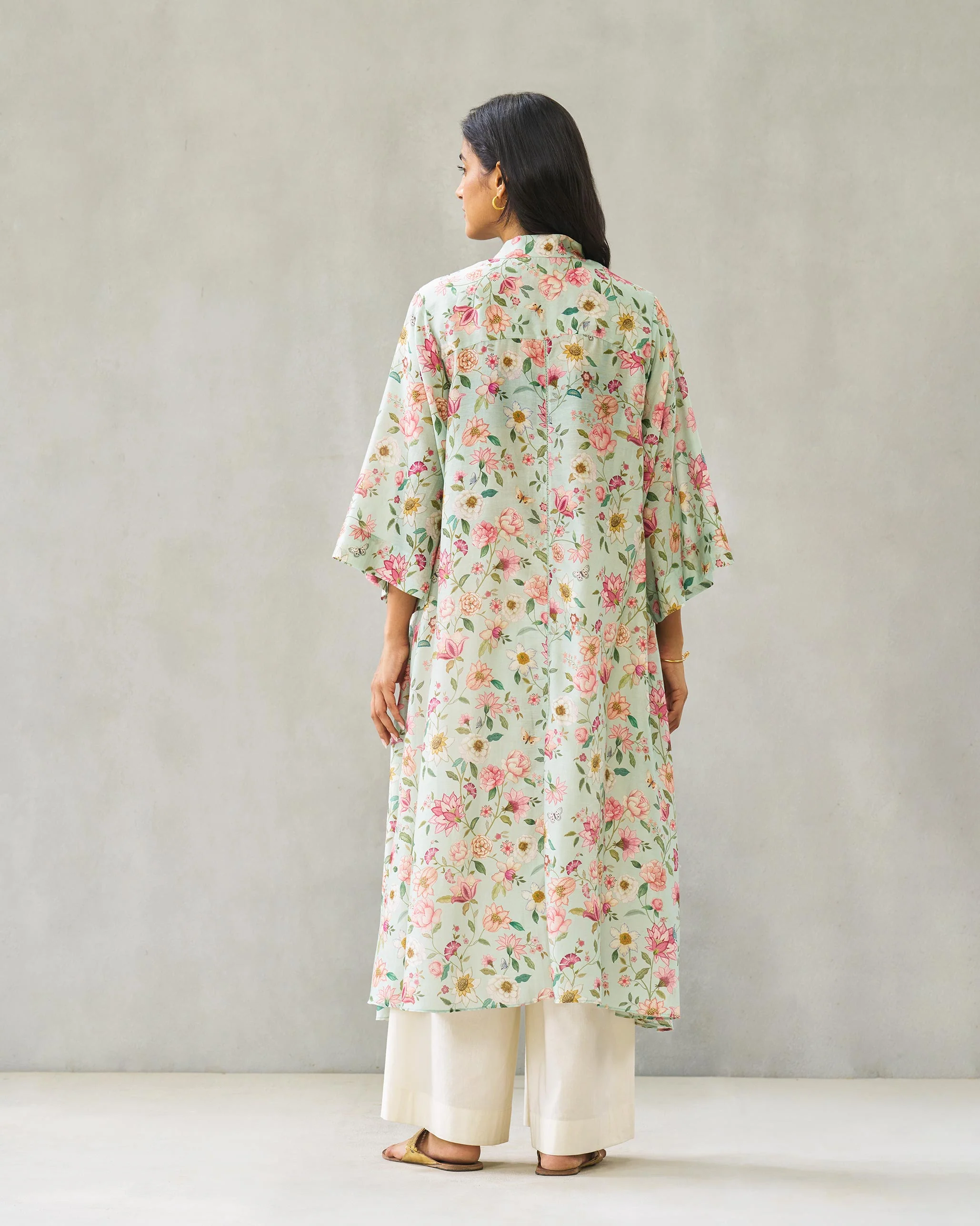 Long Shirt Kurta - Green - Image 3
