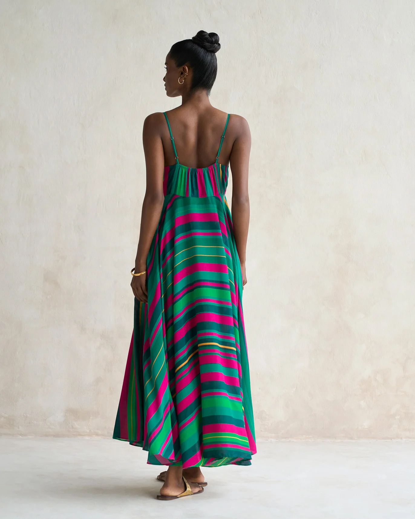 Long Strappy Dress - Multi - Image 4