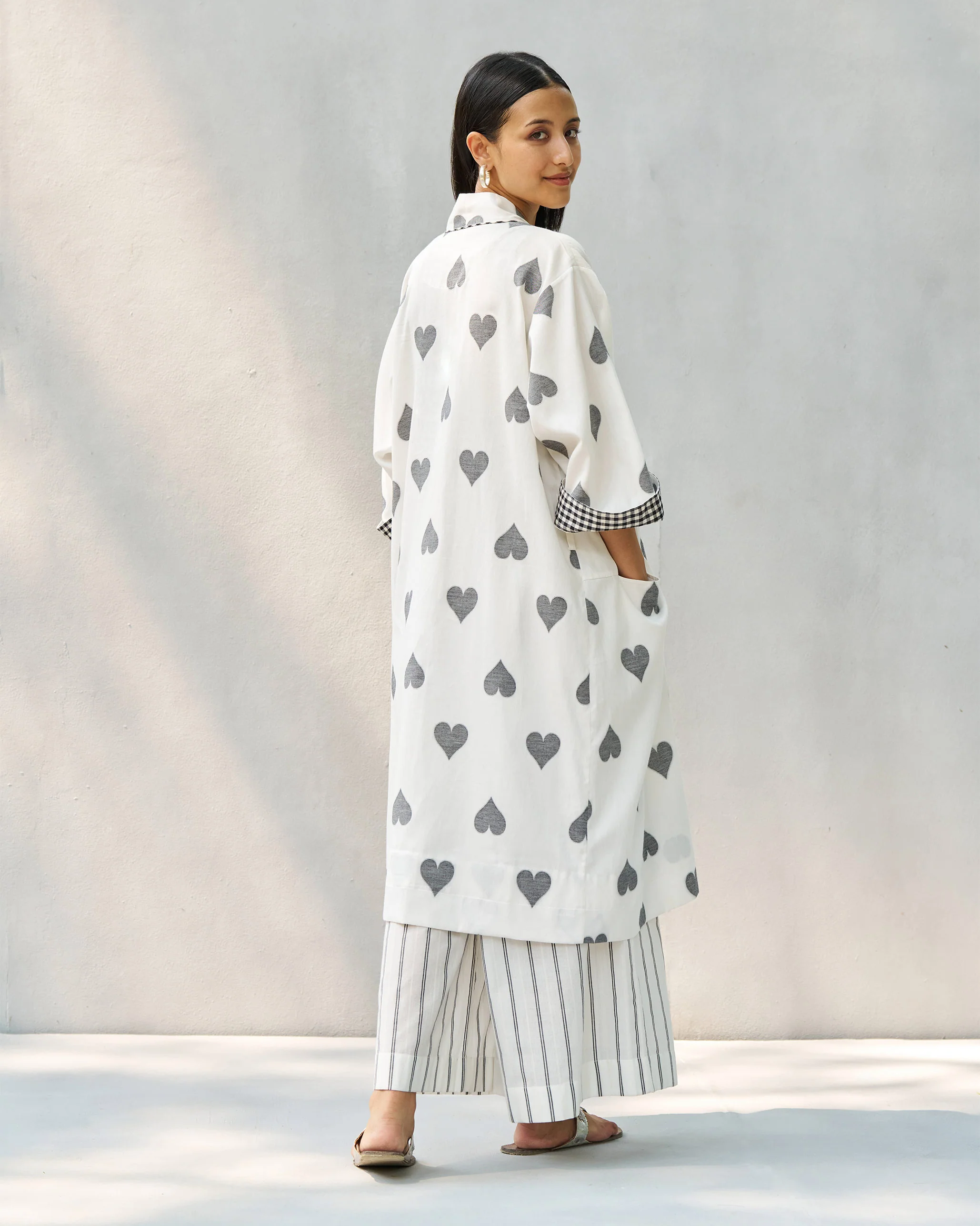Longline Kimono - Ivory - Image 6