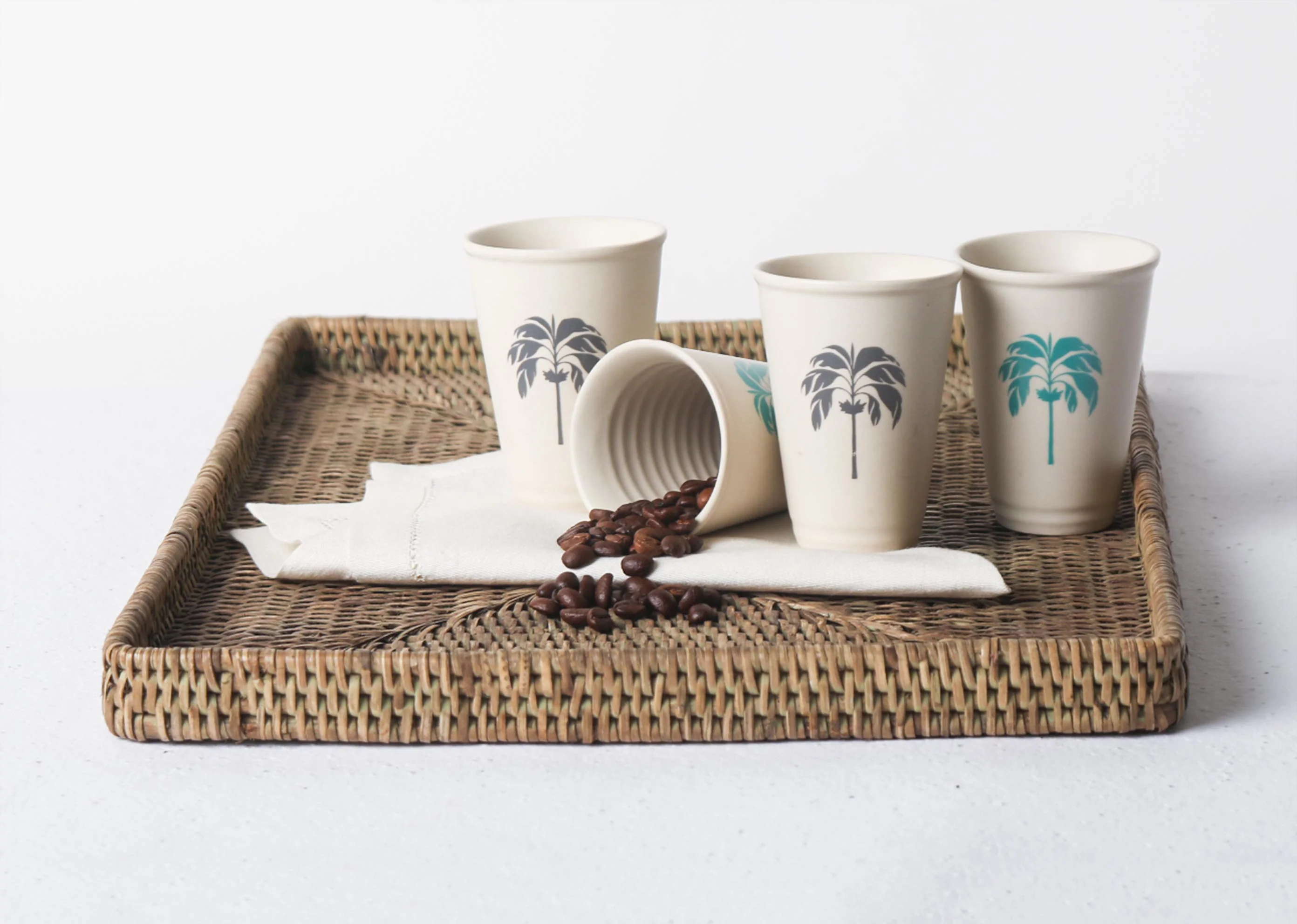 Lotus Aqua Palm Kulhar (Set of 4) - Image 3
