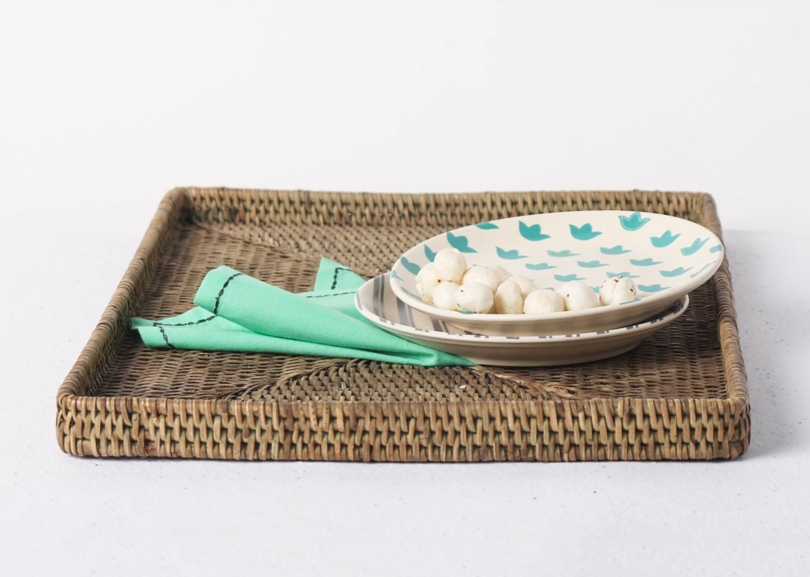 Lotus Aqua Quarter Plate (Set of 2) - Image 3