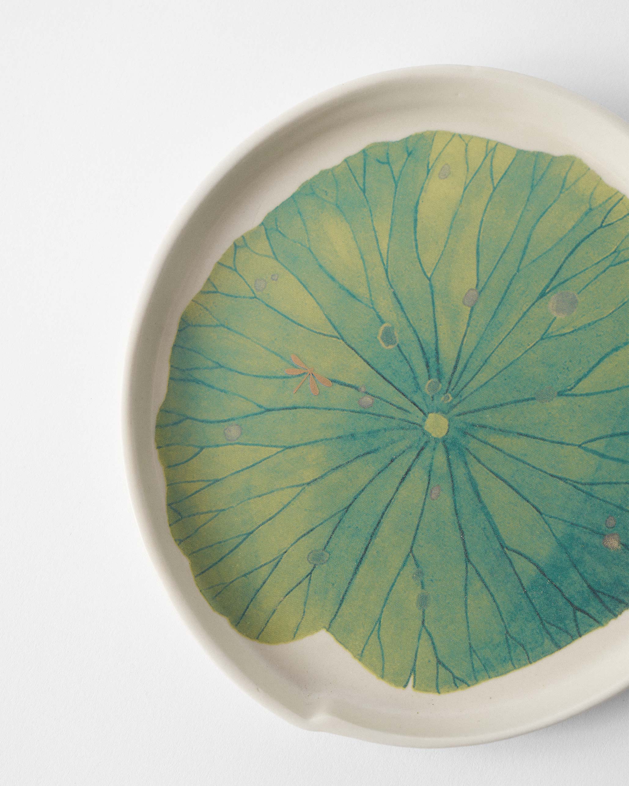 Lotus Garden Dessert Plate - Image 3